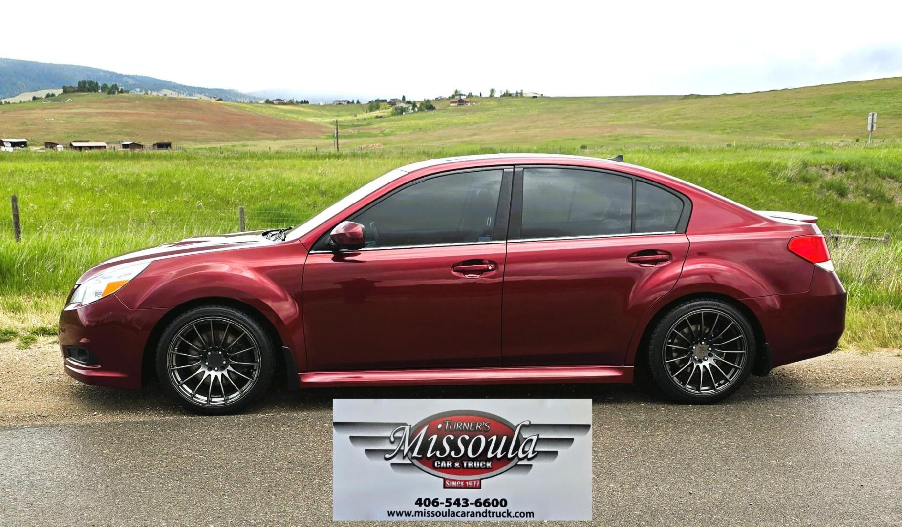 2011 Red /Black Subaru Legacy GT 2.5GT Limited (4S3BMFK6XB1) with an 2.5L H4 DOHC 16V TURBO engine, 6-Speed Manual transmission, located at 450 N Russell, Missoula, MT, 59801, (406) 543-6600, 46.874496, -114.017433 - Beautiful Metallic Red Subaru AWD. Zippy 2.5L Turbo Engine. 6 Speed Manual Transmission. New Performance Clutch. Black Leather Interior. Heated Front Seats. Air. Cruise. Tilt. AM CD CD Changer. Bluetooth Phone Connection. Power Windows and Locks. Power Sunroof. New Timing Belt and Transmission at 73 - Photo#2