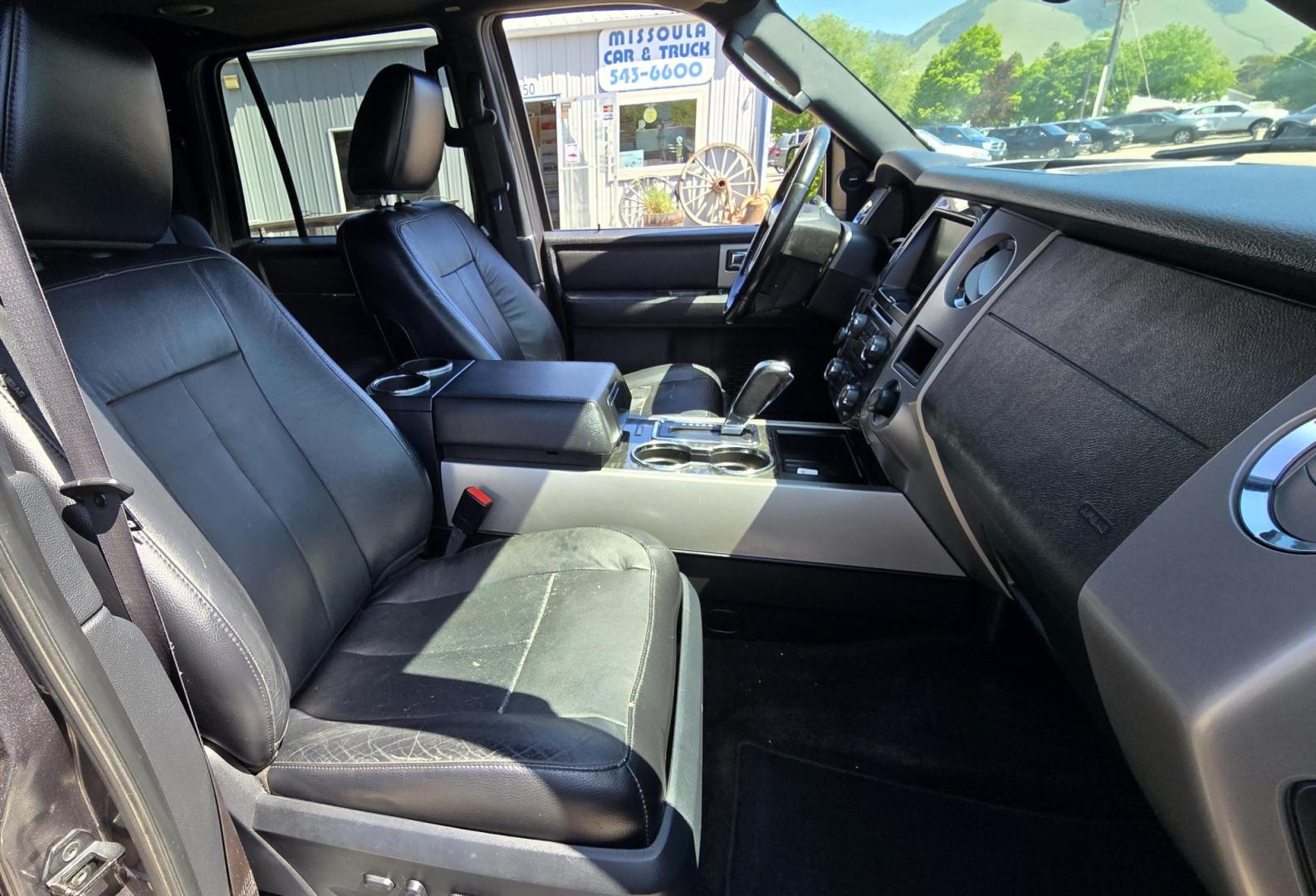 2015 Grey /Black Ford Expedition EL Limited 4WD (1FMJK2AT1FE) with an 3.5L V6 DOHC 24V FFV engine, 6-Speed Automatic transmission, located at 450 N Russell, Missoula, MT, 59801, (406) 543-6600, 46.874496, -114.017433 - This is a Whole Lot of Vehicle for the Money. 3.5L V8 Engine with enough Snort to move in a hurry. 3rd Row Seating. Front Seats are Heated and Cooled. Middle Bucket Seats are also heated. Front and Rear Climate Control. Power Sunroof. AM FM CD Player with Bluetooth. Remote Start. Towing. Built In Tr - Photo#12