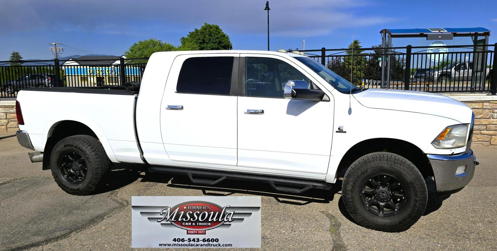 2012 White /Black Dodge Ram 3500 Laramie Longhorn Edition Mega Cab 4WD (3C63D3NL9CG) with an 6.7L L6 OHV 24V TURBO DIESEL engine, 6-Speed Automatic transmission, located at 450 N Russell, Missoula, MT, 59801, (406) 543-6600, 46.874496, -114.017433 - Another Beast of a Truck with Many Upgrades. 6.7L Cummins Diesel Engine. 6 Speed Automatic Transmission. 4WD. Front and Rear Heated Seats. Power Memory Front Seats, Cooled Front Seats. Heated Steering Wheel. AM FM CD Player. Bluetooth Audio and Phones. Front and Rear Climate Control. Backup Camera. - Photo#6