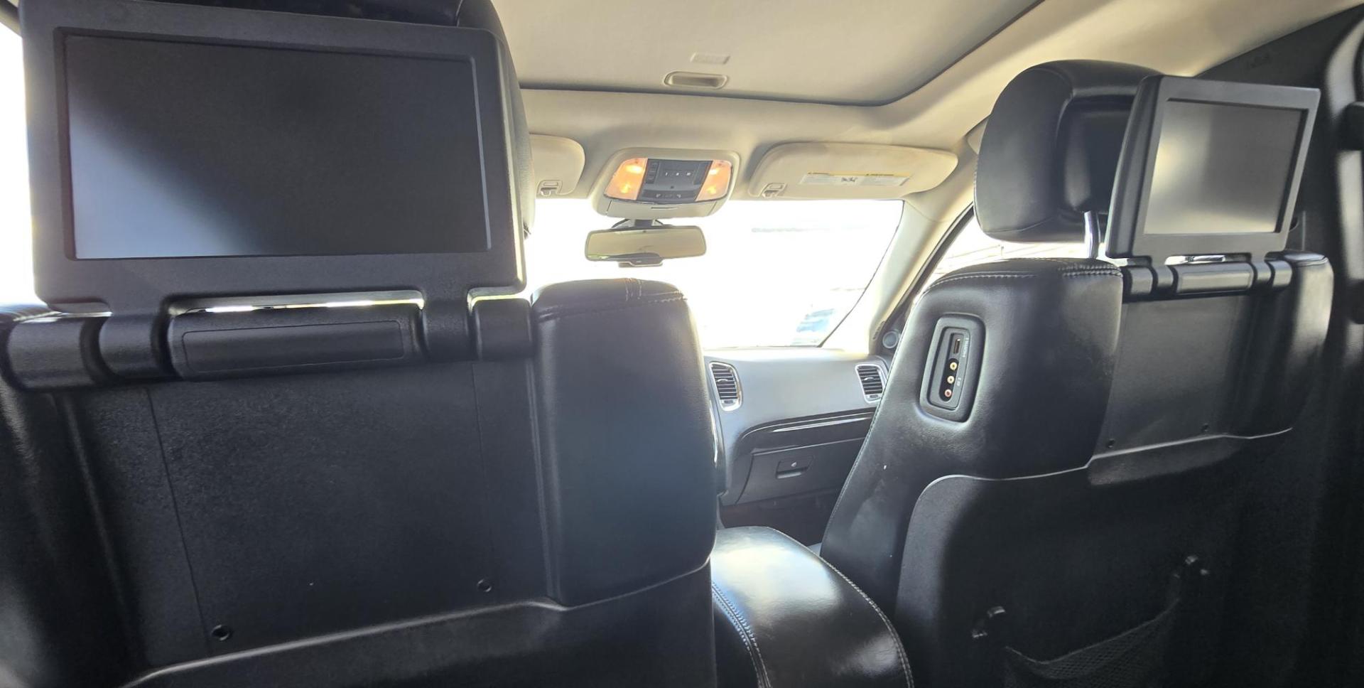 2014 Blue /Black Dodge Durango Citadel AWD (1C4SDJET1EC) with an 5.7L V8 OHV 16V engine, 8-Speed Automatic transmission, located at 450 N Russell, Missoula, MT, 59801, (406) 543-6600, 46.874496, -114.017433 - Loaded AWD Durango SUV. Powerful 5.7 Hemi V8 Engine. 8 Speed Automatic Transmission. Third Row Seating. Sunroof. Front and Middle Heated Seats. Cooled Front Seats. Blu-Ray Player with Screens and Audio hookups built into the backs of the front seats. Heated Steering Wheel. Backup Camera. AM FM SAT C- Photo#21