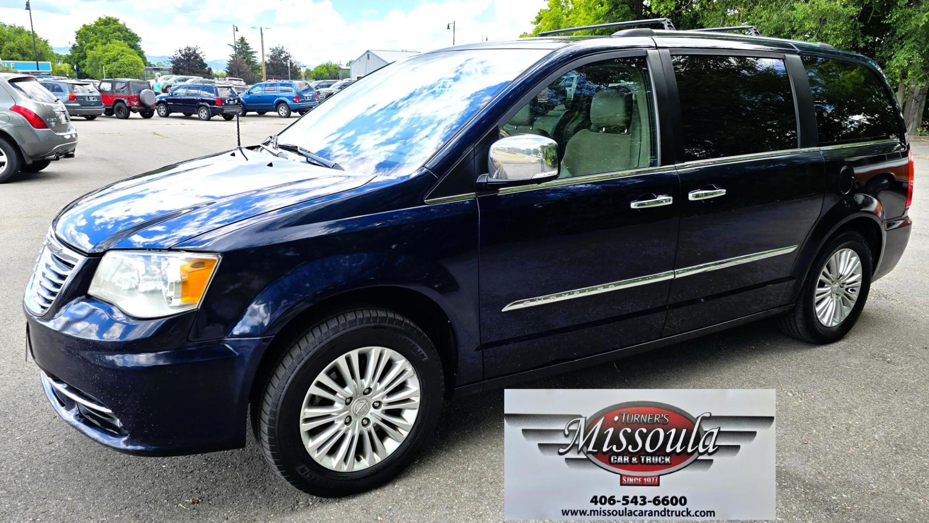 2013 Blue /Tan Chrysler Town & Country Limited (2C4RC1GG7DR) with an 3.6L V6 DOHC 24V engine, 6-Speed Automatic transmission, located at 450 N Russell, Missoula, MT, 59801, (406) 543-6600, 46.874496, -114.017433 - 2013 Town and Country FWD Mini-Van. These are getting hard to come by. This particular one has many features. 3.6L V6 Engine. 3rd Row Seating. Heated Front and Middle Seats. Heated Steering Wheel. DVD Entertainment System for the 2nd and 3rd Rows. Navigation. Bluetooth. AM FM SAT CD Player. Power Sl- Photo#6