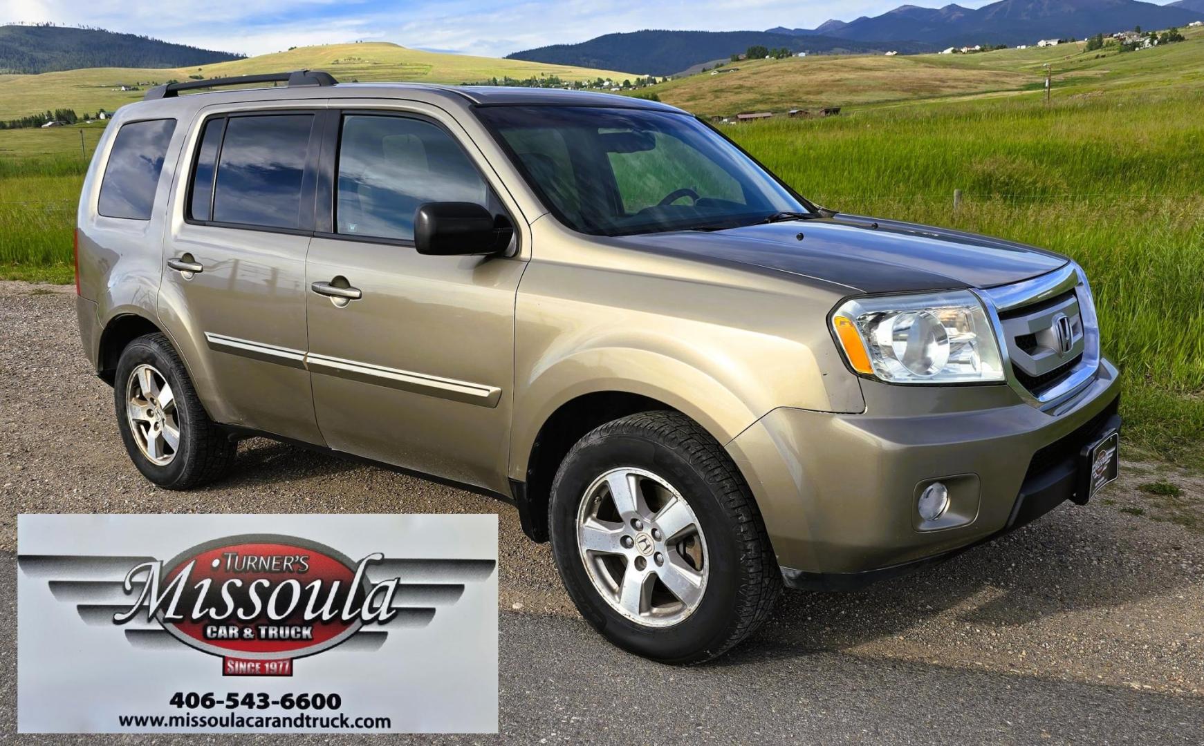 2011 Gold /Tan Honda Pilot EX-L 4WD 5-Spd AT (5FNYF4H57BB) with an 3.5L V6 SOHC 24V engine, 5-Speed Automatic transmission, located at 450 N Russell, Missoula, MT, 59801, (406) 543-6600, 46.874496, -114.017433 - Another great running Honda AWD. Reliable 3.5L V6 Engine. Heated Front Seats, 3rd Row Seats. Sunroof. Front and Rear Climate Control. Air. Cruise. Tilt. Power Windows and Locks. AM FM CD Changer. Tow Hitch. Clean Title and Carfax. Come by for a test drive. You won't be disappointed. - Photo#7