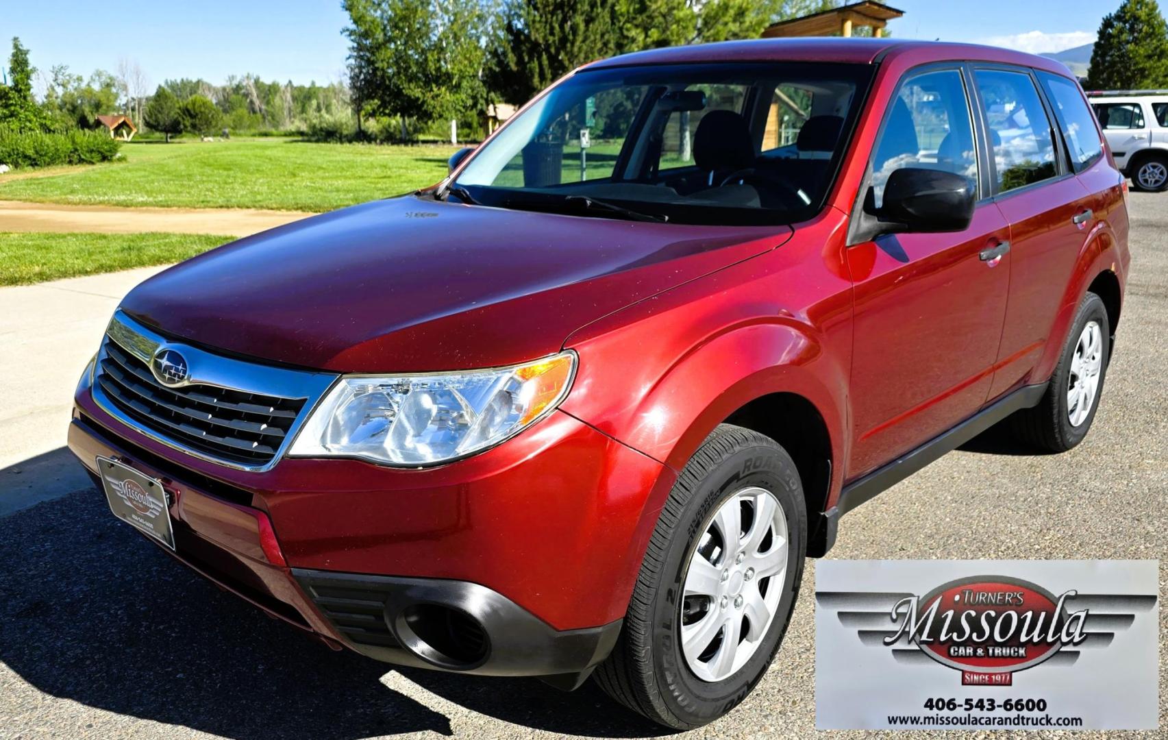 2009 Red /Black Subaru Forester 2.5X (JF2SH61609H) with an 2.5L H4 SOHC 16V engine, 4-Speed Automatic Overdrive transmission, located at 450 N Russell, Missoula, MT, 59801, (406) 543-6600, 46.874496, -114.017433 - Two Owner, Go Almost Anywhere AWD Subaru Forester. 2.5L H4 Engine. Automatic Transmission. Air Conditioning. Power Windows and Locks. Cruise Control. Tilt Steering. AM FM CD Player. Clean Title and Carfax. Head Gaskets were replaced at 92K Miles. We Finance through local Credit Unions. We do NOT - Photo#4