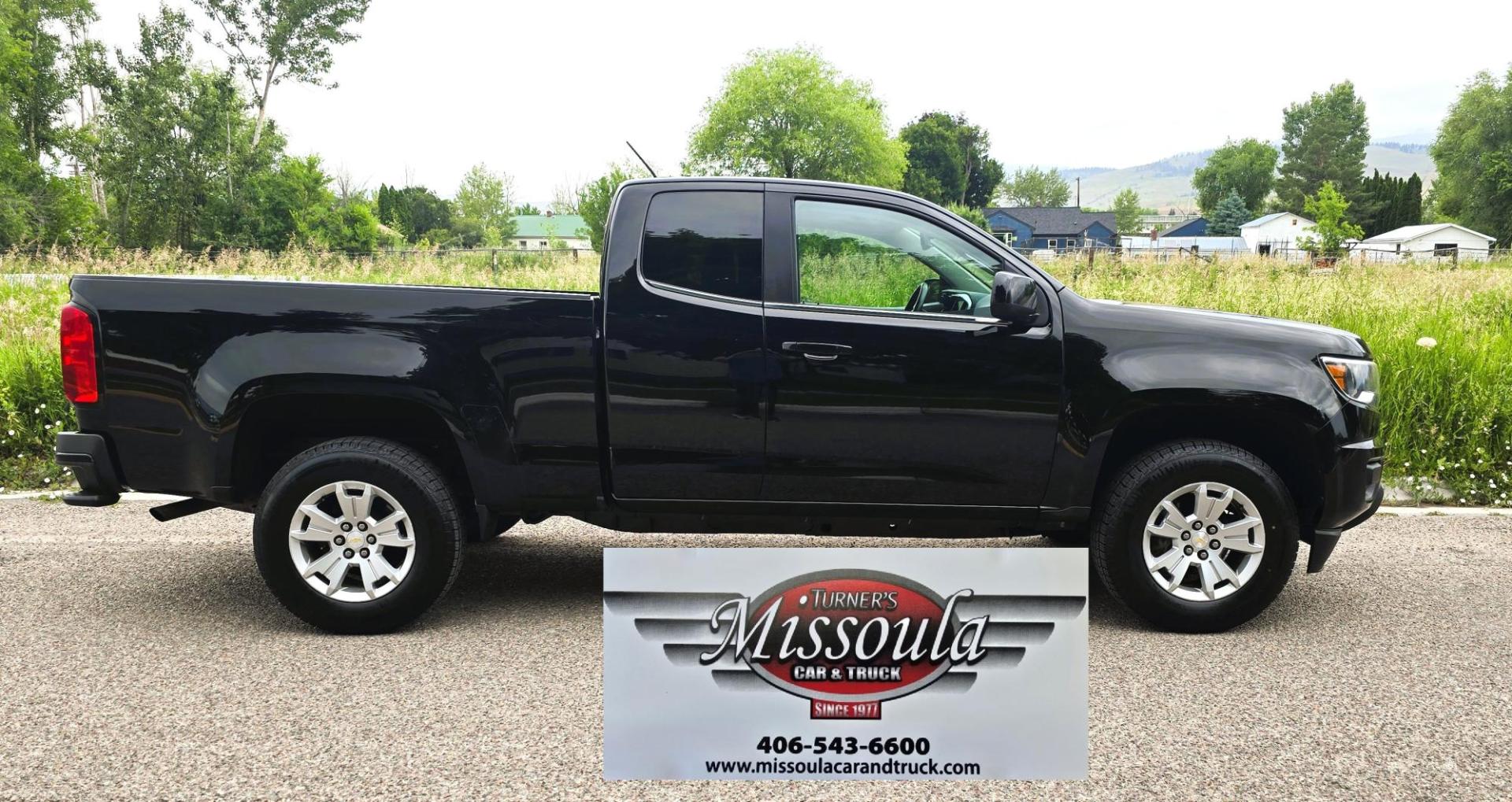2017 Black /Black Chevrolet Colorado LT Ext. Cab 2WD (1GCHSCEAXH1) with an 2.5L L4 DOHC 16V GAS engine, 6A transmission, located at 450 N Russell, Missoula, MT, 59801, (406) 543-6600, 46.874496, -114.017433 - Score a Touchdown on this great Deal! One Owner 2017 Colorado LT 2WD Pickup. Economical 2.5L I4 Engine. Automatic Transmission. Air Conditioning. Tilt Steering. Cruise Control. Power Windows and Locks. Backup Camera. Touchscreen AM FM SAT with Bluetooth Audio and Phone Connection. Clean Title and Ca- Photo#2