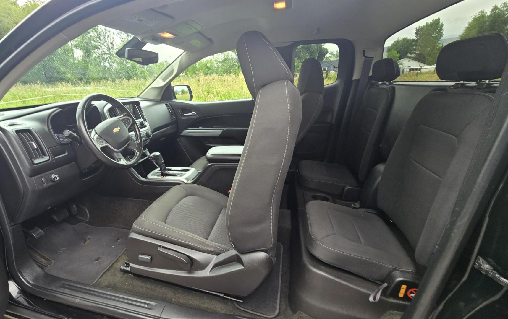 2017 Black /Black Chevrolet Colorado LT Ext. Cab 2WD (1GCHSCEAXH1) with an 2.5L L4 DOHC 16V GAS engine, 6A transmission, located at 450 N Russell, Missoula, MT, 59801, (406) 543-6600, 46.874496, -114.017433 - Score a Touchdown on this great Deal! One Owner 2017 Colorado LT 2WD Pickup. Economical 2.5L I4 Engine. Automatic Transmission. Air Conditioning. Tilt Steering. Cruise Control. Power Windows and Locks. Backup Camera. Touchscreen AM FM SAT with Bluetooth Audio and Phone Connection. Clean Title and Ca- Photo#11
