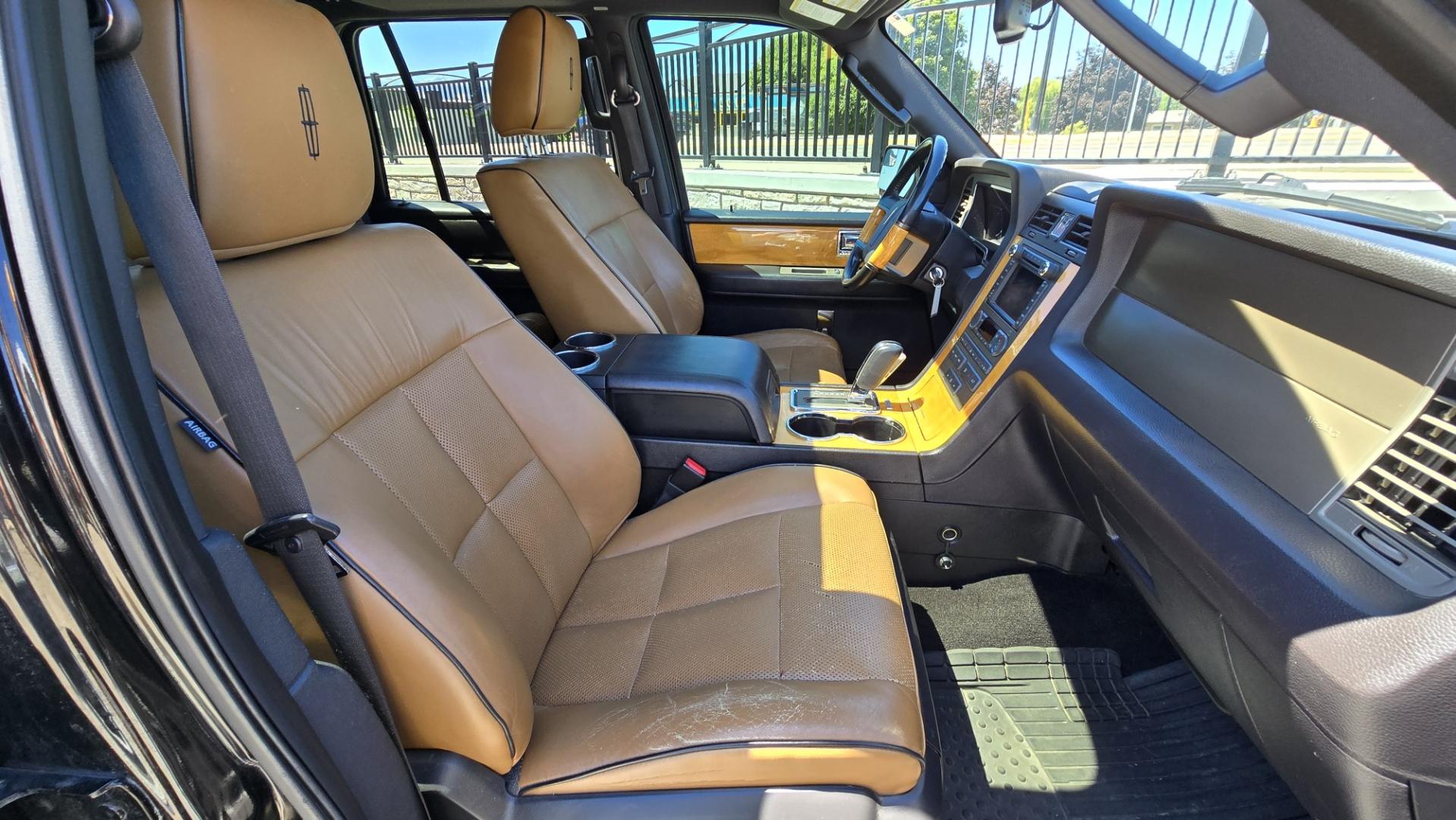 2013 Brown /Brown Lincoln Navigator L L 4WD (5LMJJ3J58DE) with an 5.4L V8 SOHC 24V engine, 6-Speed Automatic transmission, located at 450 N Russell, Missoula, MT, 59801, (406) 543-6600, 46.874496, -114.017433 - Gorgeous Metallic Kodiak Brown 4WD SUV with a 5.4L V8 Engine. Seats Eight People with room to spare. Nice Brown Leather Interior. Heated and Cooled Front Power Seats. Heated Middle Seats. Moon Roof. Navigation. 6 CD Changer. Touch Screen Stereo. Adjustable Foot Pedals. Front and Rear Climate Control- Photo#16
