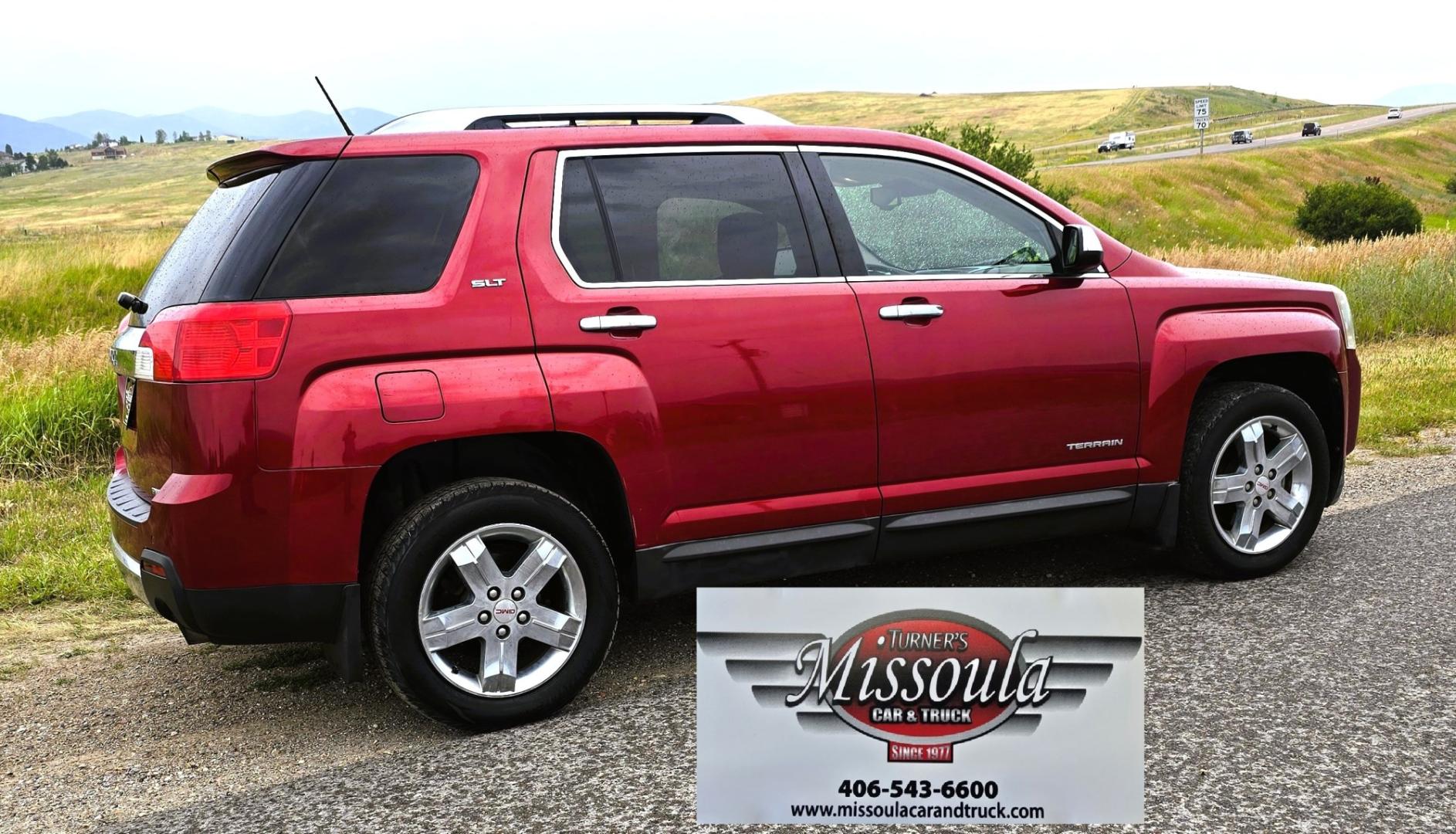 2013 Maroon /Black GMC Terrain SLT2 AWD (2GKFLXE37D6) with an 3.6L V6 DOHC 24V engine, 6A transmission, located at 450 N Russell, Missoula, MT, 59801, (406) 543-6600, 46.874496, -114.017433 - Sharp AWD SUV. Loaded with Features. Solid 3.6L V6 Engine. 6 Speed Automatic Transmission. Sunroof. Heated Front Seats. Power Drivers Seat. Lane Departure Alert. Collision Alert. AM FM XM CD Player. Bluetooth Audio and Phone Connection. Backup Camera. Power Liftgate. Air. Cruise. Tilt. Power Windows- Photo#5