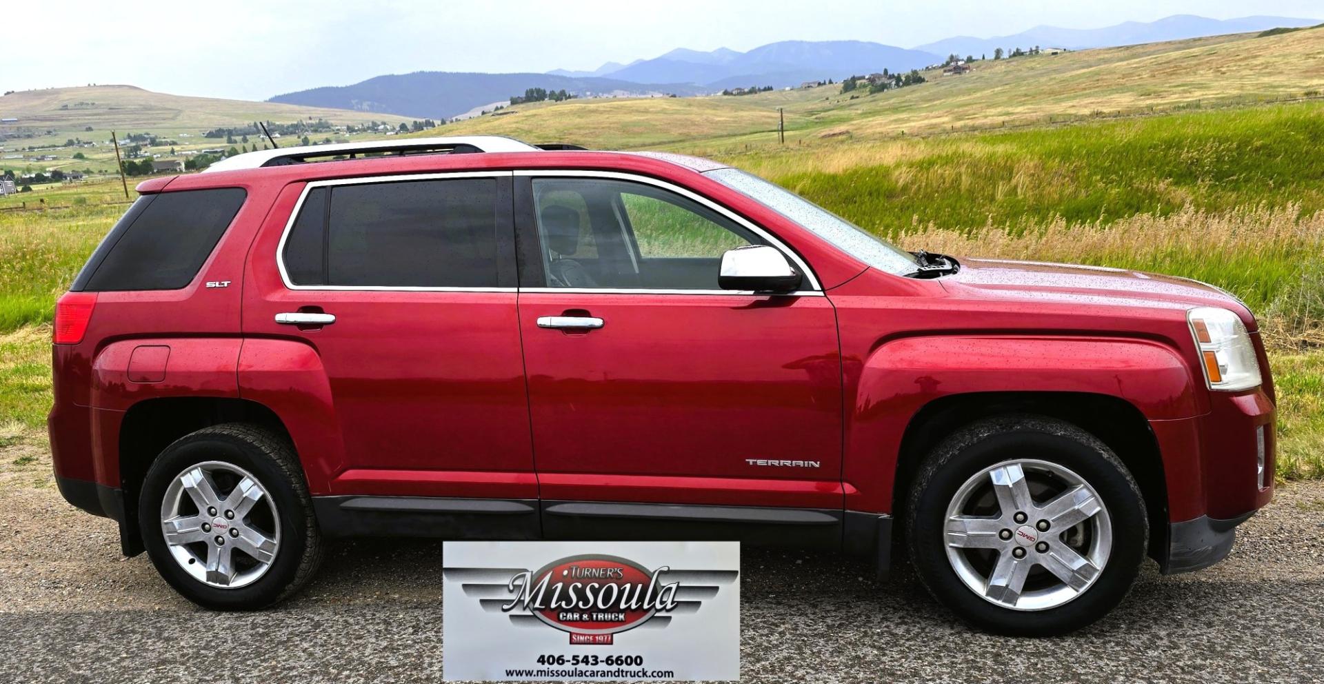 2013 Maroon /Black GMC Terrain SLT2 AWD (2GKFLXE37D6) with an 3.6L V6 DOHC 24V engine, 6A transmission, located at 450 N Russell, Missoula, MT, 59801, (406) 543-6600, 46.874496, -114.017433 - Sharp AWD SUV. Loaded with Features. Solid 3.6L V6 Engine. 6 Speed Automatic Transmission. Sunroof. Heated Front Seats. Power Drivers Seat. Lane Departure Alert. Collision Alert. AM FM XM CD Player. Bluetooth Audio and Phone Connection. Backup Camera. Power Liftgate. Air. Cruise. Tilt. Power Windows- Photo#6