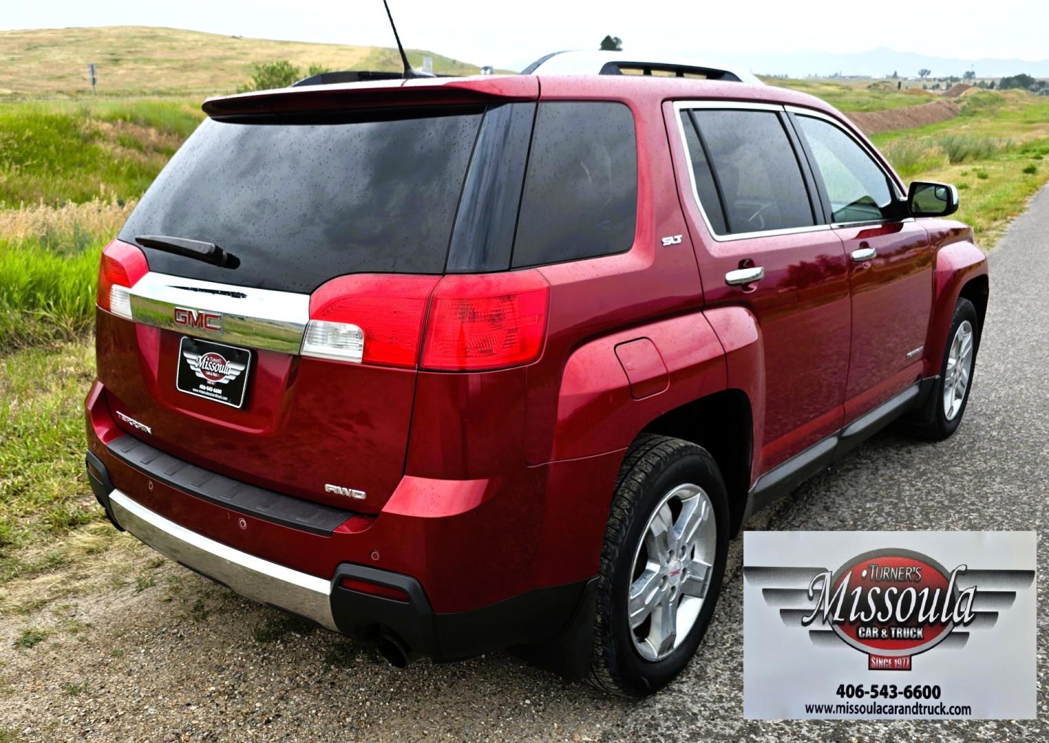 2013 Maroon /Black GMC Terrain SLT2 AWD (2GKFLXE37D6) with an 3.6L V6 DOHC 24V engine, 6A transmission, located at 450 N Russell, Missoula, MT, 59801, (406) 543-6600, 46.874496, -114.017433 - Sharp AWD SUV. Loaded with Features. Solid 3.6L V6 Engine. 6 Speed Automatic Transmission. Sunroof. Heated Front Seats. Power Drivers Seat. Lane Departure Alert. Collision Alert. AM FM XM CD Player. Bluetooth Audio and Phone Connection. Backup Camera. Power Liftgate. Air. Cruise. Tilt. Power Windows- Photo#8