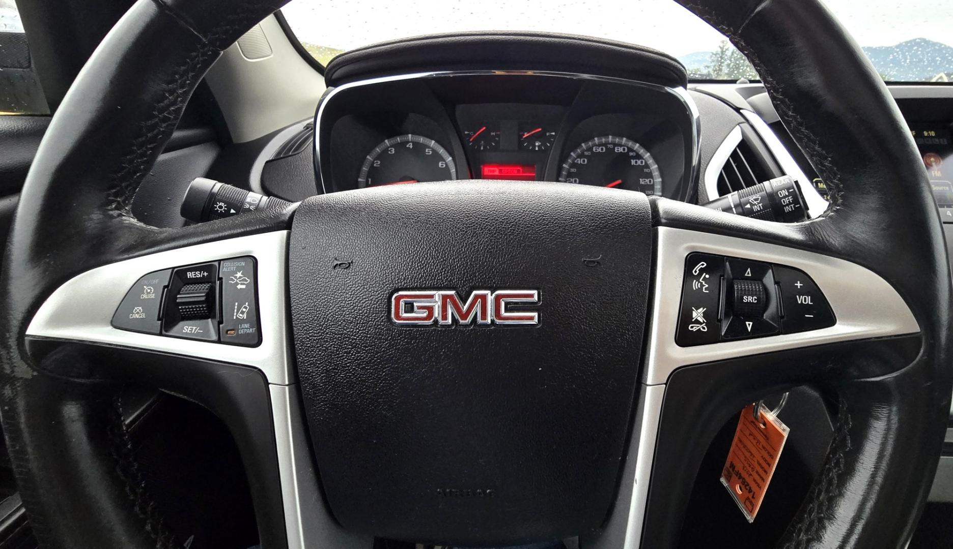 2013 Maroon /Black GMC Terrain SLT2 AWD (2GKFLXE37D6) with an 3.6L V6 DOHC 24V engine, 6A transmission, located at 450 N Russell, Missoula, MT, 59801, (406) 543-6600, 46.874496, -114.017433 - Sharp AWD SUV. Loaded with Features. Solid 3.6L V6 Engine. 6 Speed Automatic Transmission. Sunroof. Heated Front Seats. Power Drivers Seat. Lane Departure Alert. Collision Alert. AM FM XM CD Player. Bluetooth Audio and Phone Connection. Backup Camera. Power Liftgate. Air. Cruise. Tilt. Power Windows- Photo#17
