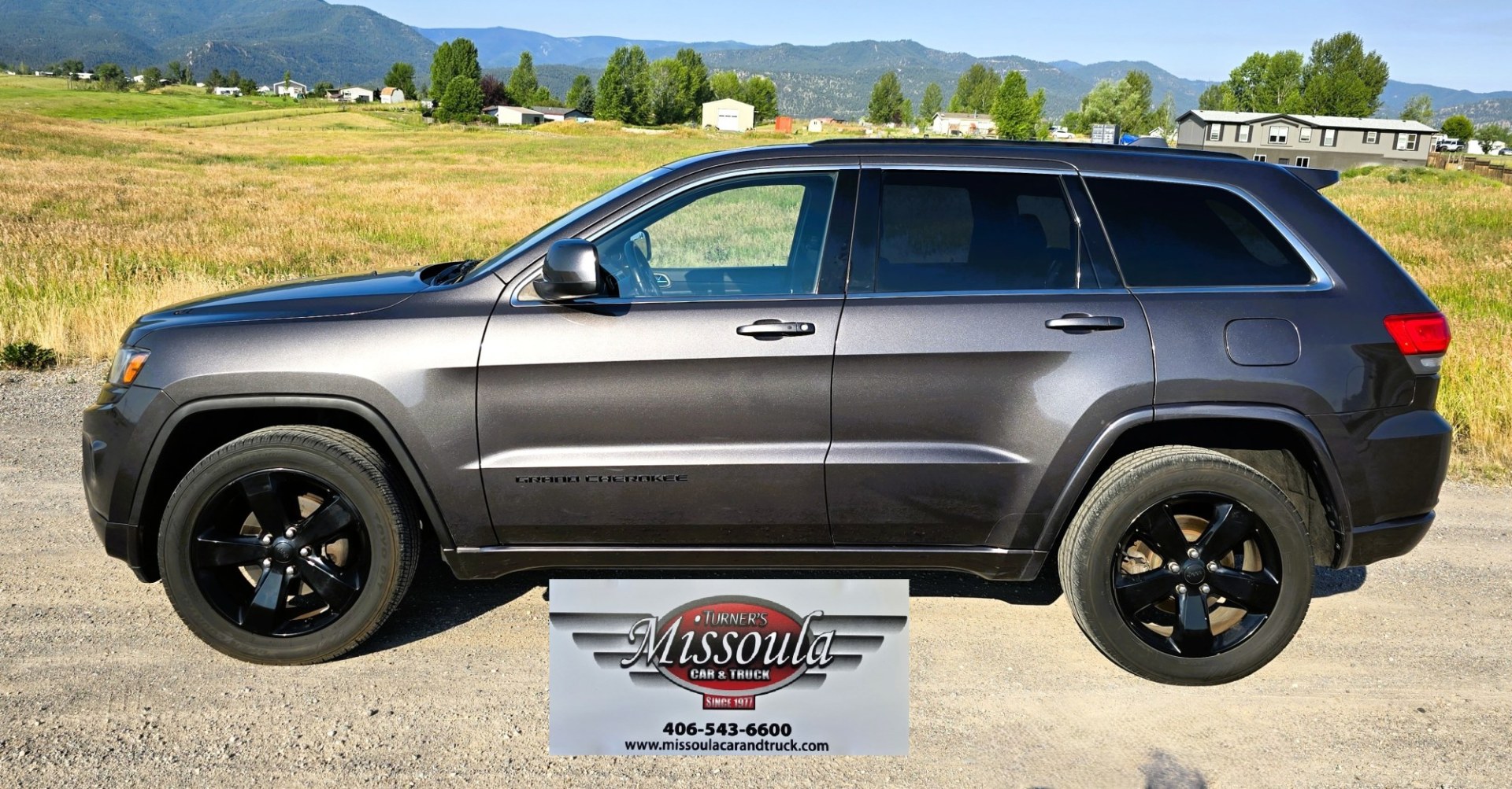 2014 Grey /Black Jeep Grand Cherokee Laredo 4WD (1C4RJFAG3EC) with an 3.6L V6 DOHC 24V engine, 5-Speed Automatic transmission, located at 450 N Russell, Missoula, MT, 59801, (406) 543-6600, 46.874496, -114.017433 - Stylish Jeep Grand Cherokee Altitude AWD. Reliable 3.6L V6 Engine. Heated Front Seats. Heated Steering Wheel. Power Sunroof. Power Windows and Locks. AM FM XM. Bluetooth Audio and Phone Connection. Toyo Tires. Power Liftgate. Very Comfortable to drive. We Finance through local Credit Unions. W- Photo#0