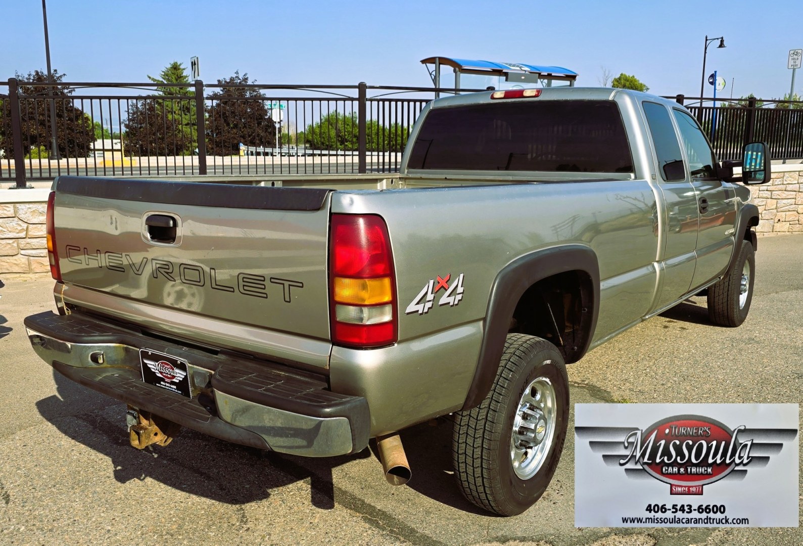 2002 Pewter /Brown Chevrolet Silverado 2500HD Ext. Cab Long Bed 4WD (1GCHK29U62E) with an 6.0L V8 OHV 16V engine, Automatic transmission, located at 450 N Russell, Missoula, MT, 59801, (406) 543-6600, 46.874496, -114.017433 - You read that right. Only 63,239 Miles. 4WD. 6.0L V8 Engine. Long Box. Extended Cab 4 Door. Automatic Transmission. Body is Very Straight. Air Conditioning. Cruise Control. Tilt Steering. Power Windows and Locks. Aftermarket Touch Screen Stereo with Bluetooth Audio and Phone Connection. Clean Title- Photo#3