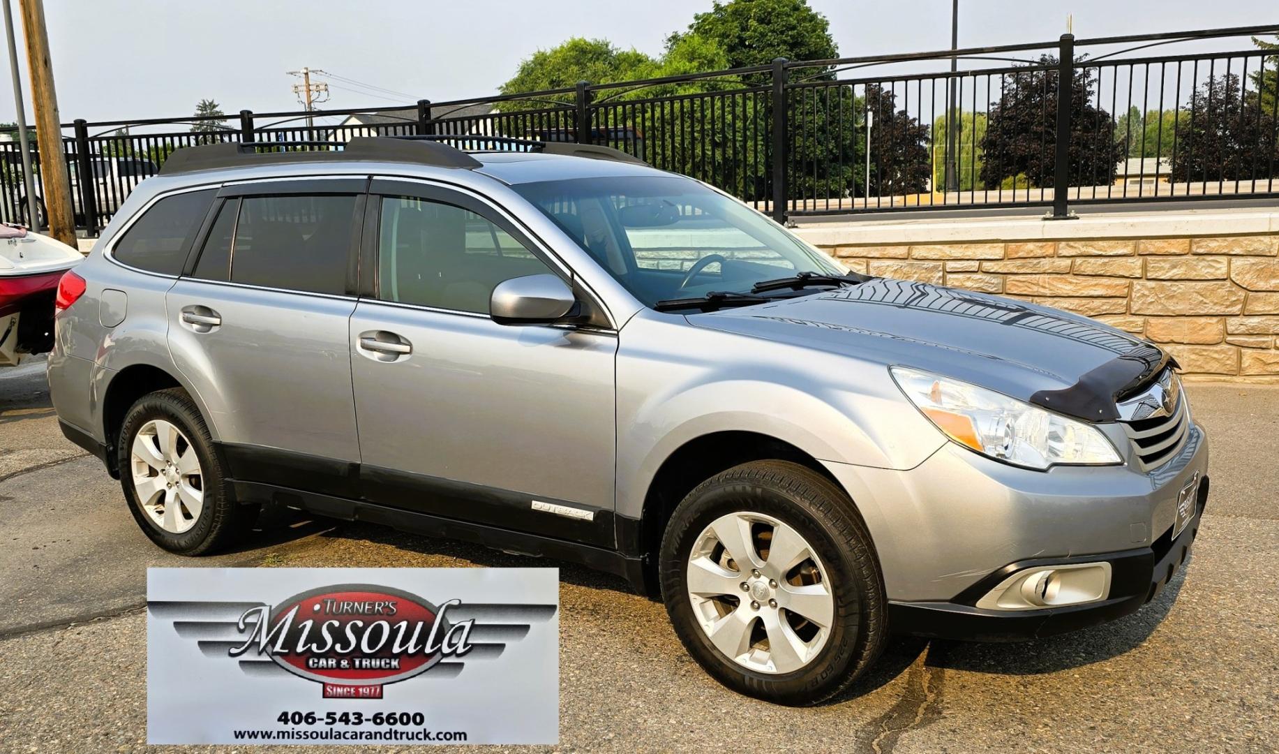 2011 Silver /Gray Subaru Outback 2.5i Premium (4S4BRBGC5B3) with an 2.5L H4 DOHC 16V engine, CVT transmission, located at 450 N Russell, Missoula, MT, 59801, (406) 543-6600, 46.874496, -114.017433 - Clean Two Owner AWD SUV with a Timing Belt that was replaced 30k Miles Ago. 2.5L H4 Engine. Automatic Transmission. Power Sunroof. Heated Front Seats. Power Drivers Seat. Power Windows and Locks. AM FM CD Player. Roof Rack. Clean Title and Carfax. We Finance through local Credit Unions. We do NOT- Photo#2
