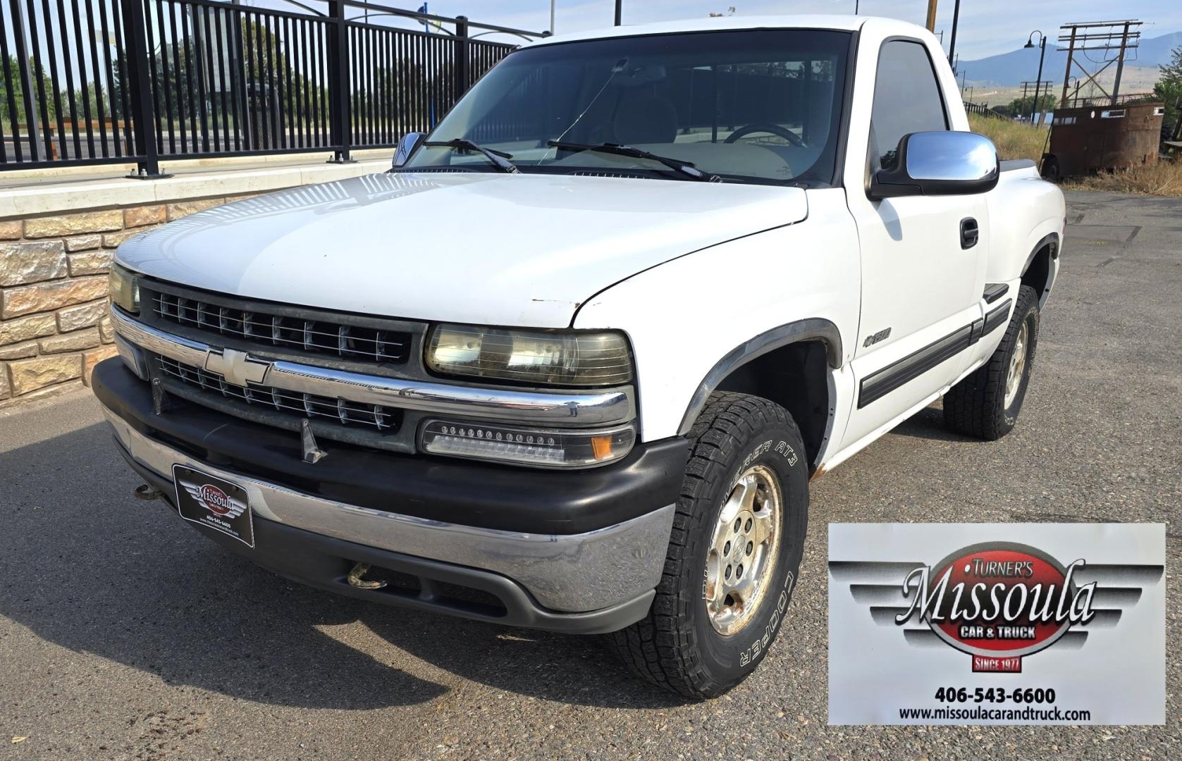 1999 White /Gray Chevrolet Silverado 1500 LS Regular Cab Short Box Stepside (1GCEK14TXXZ) with an 5.3L V8 OHV 16V engine, Automatic transmission, located at 450 N Russell, Missoula, MT, 59801, (406) 543-6600, 46.874496, -114.017433 - Here's a Very Rare Bird. 1/2 Ton Chevy 4WD Short Box Single Cab Stepside, or a Shorty in the 'Car World. 5.3L V8 Engine. Automatic Transmission. Power Windows. Air Conditioning. AM FM CD Player. Set up for Towing. Because of the age, our lenders do not offer financing on this vehicle.- Photo#10