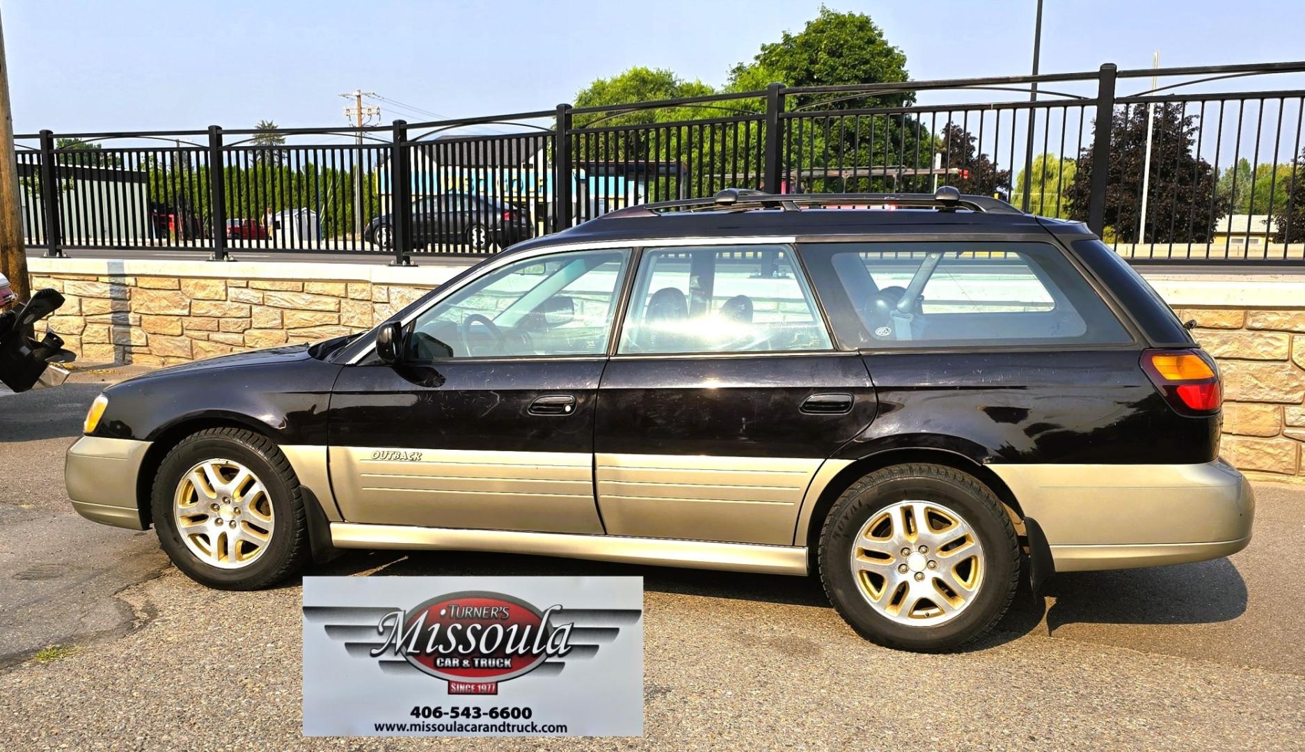 2001 Black /Black Subaru Outback Limited Wagon (4S3BH686717) with an 2.5L H4 SOHC 16V engine, 4A OD transmission, located at 450 N Russell, Missoula, MT, 59801, (406) 543-6600, 46.874496, -114.017433 - Reliable AWD Suby that runs amazing. 2.5L H4 Engine. Automatic Transmission. Sunroof. Air. Cruise. Tilt. Power Windows and Locks. Tires are in Excellent Condition. Paint is a little rough. Clean Title and Carfax. Because of the age, our lenders do NOT offer financing on this vehicle- Photo#7