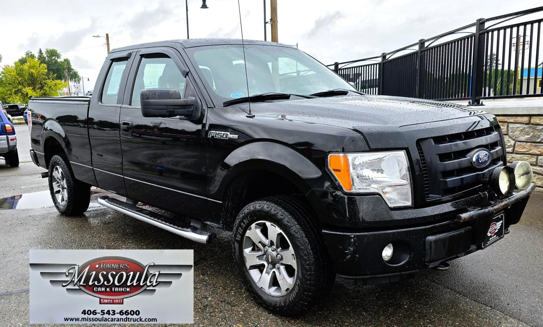 2011 Black /Gray Ford F-150 STX SuperCab 6.5-ft. Bed 4WD (1FTFX1EFXBF) with an 5.0L V8 engine, Automatic transmission, located at 450 N Russell, Missoula, MT, 59801, (406) 543-6600, 46.874496, -114.017433 - Ford F-150 STX 4WD Extended Cab. 5.0L V8 Engine. Automatic Transmission. Great Miles with only 104,500 miles. Air, Cruise and Tilt. AM FM CD Player. Bluetooth Phone Connection. Nice Goodyear Tires. Running Boards.- Photo#7