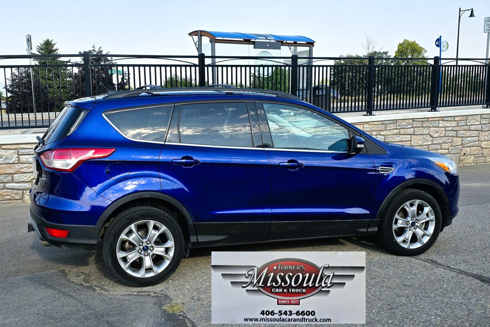 2013 Blue /Tan Ford Escape SEL 4WD (1FMCU9H96DU) with an 2.0L L4 DOHC 16V engine, 6-Speed Automatic transmission, located at 450 N Russell, Missoula, MT, 59801, (406) 543-6600, 46.874496, -114.017433 - Classy Blue Economy Two Owner AWD SUV. 2.0L I4 Engine. 6 Speed Select Shift Automatic Transmission. Navigation. AM FM XM Sync Stereo with CD Player. Bluetooth Audio and Phone Connection. Air Conditioning. Tilt and Telescoping Steering. Backup Camera. Backup Camera. Roof Rack. Towing. Parking Sensors- Photo#1