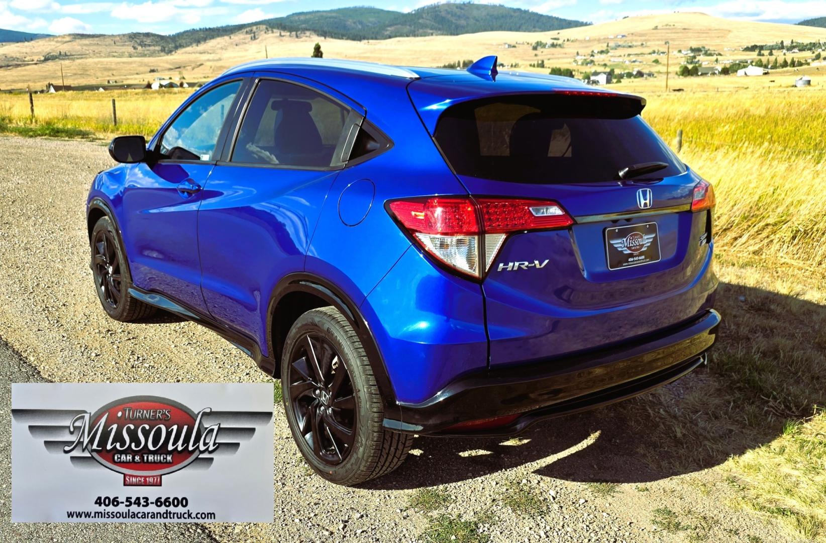 2021 Blue /Black Honda HR-V Sport AWD (3CZRU6H1XMM) with an 1.8L L4 DOHC 16V engine, CVT transmission, located at 450 N Russell, Missoula, MT, 59801, (406) 543-6600, 46.874496, -114.017433 - Salvage Title but Like New Condition. Only 53,500 miles. 1.8L I4 Engine. All Wheel Drive. Air Conditioning. Cruise Control. Power Windows and Locks. AM FM Bluetooth Audio and Phone Connectivity. Air Bags Did NOT Deploy. The accident was on the front and drivers side. The Body and Paint work is i- Photo#2