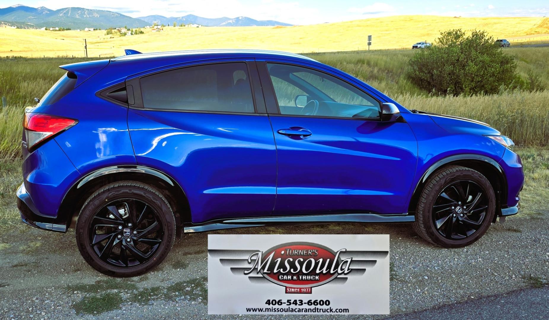 2021 Blue /Black Honda HR-V Sport AWD (3CZRU6H1XMM) with an 1.8L L4 DOHC 16V engine, CVT transmission, located at 450 N Russell, Missoula, MT, 59801, (406) 543-6600, 46.874496, -114.017433 - Salvage Title but Like New Condition. Only 53,500 miles. 1.8L I4 Engine. All Wheel Drive. Air Conditioning. Cruise Control. Power Windows and Locks. AM FM Bluetooth Audio and Phone Connectivity. Air Bags Did NOT Deploy. The accident was on the front and drivers side. The Body and Paint work is i- Photo#4