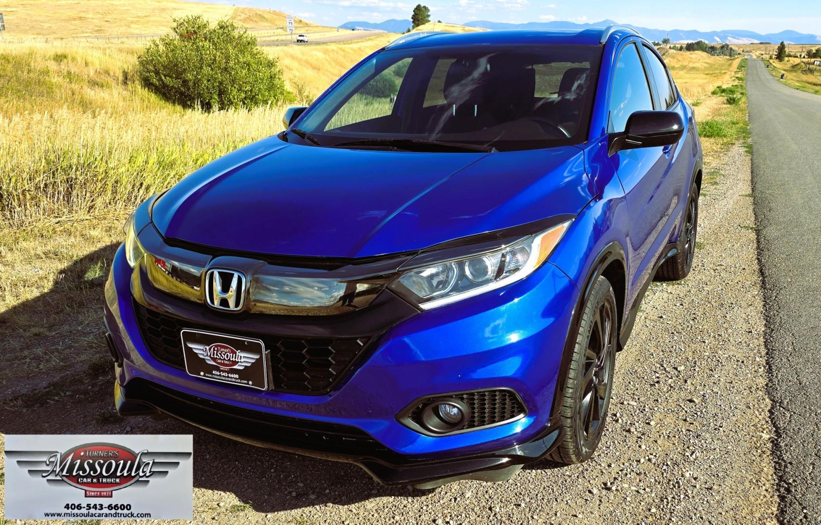2021 Blue /Black Honda HR-V Sport AWD (3CZRU6H1XMM) with an 1.8L L4 DOHC 16V engine, CVT transmission, located at 450 N Russell, Missoula, MT, 59801, (406) 543-6600, 46.874496, -114.017433 - Salvage Title but Like New Condition. Only 53,500 miles. 1.8L I4 Engine. All Wheel Drive. Air Conditioning. Cruise Control. Power Windows and Locks. AM FM Bluetooth Audio and Phone Connectivity. Air Bags Did NOT Deploy. The accident was on the front and drivers side. The Body and Paint work is i- Photo#3
