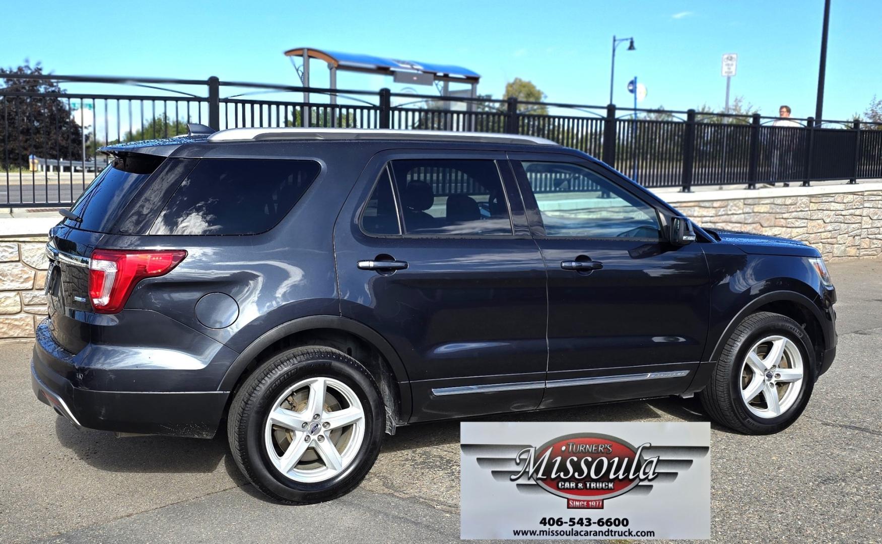 2017 Grey /Black Ford Explorer XLT 4WD (1FM5K8DH4HG) with an 2.3L L4 DOHC 16V engine, 6A transmission, located at 450 N Russell, Missoula, MT, 59801, (406) 543-6600, 46.874496, -114.017433 - Another Sturdy AWD SUV from Missoula Car and Truck. Economical 2.3L I4 Engine. 6 Speed Automatic Transmission. Third Row Seats. Front and Rear Climate Control. Air. Cruise. Tilt. Power Windows and Locks. AM FM XM CD Player. Bluetooth Audio and Phone Connection. Backup Camera. Two Owner. Clean Title- Photo#4