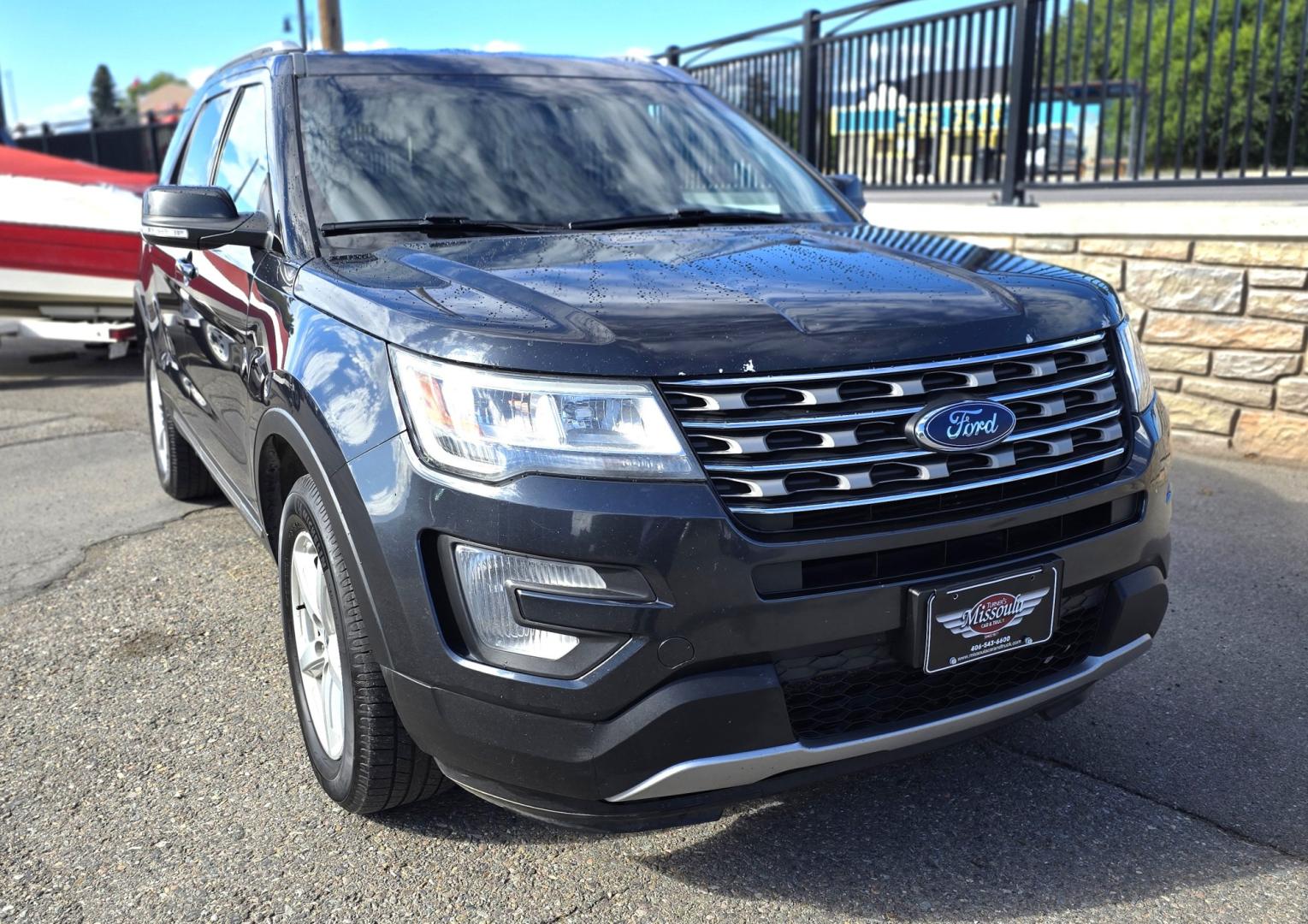 2017 Grey /Black Ford Explorer XLT 4WD (1FM5K8DH4HG) with an 2.3L L4 DOHC 16V engine, 6A transmission, located at 450 N Russell, Missoula, MT, 59801, (406) 543-6600, 46.874496, -114.017433 - Another Sturdy AWD SUV from Missoula Car and Truck. Economical 2.3L I4 Engine. 6 Speed Automatic Transmission. Third Row Seats. Front and Rear Climate Control. Air. Cruise. Tilt. Power Windows and Locks. AM FM XM CD Player. Bluetooth Audio and Phone Connection. Backup Camera. Two Owner. Clean Title- Photo#6