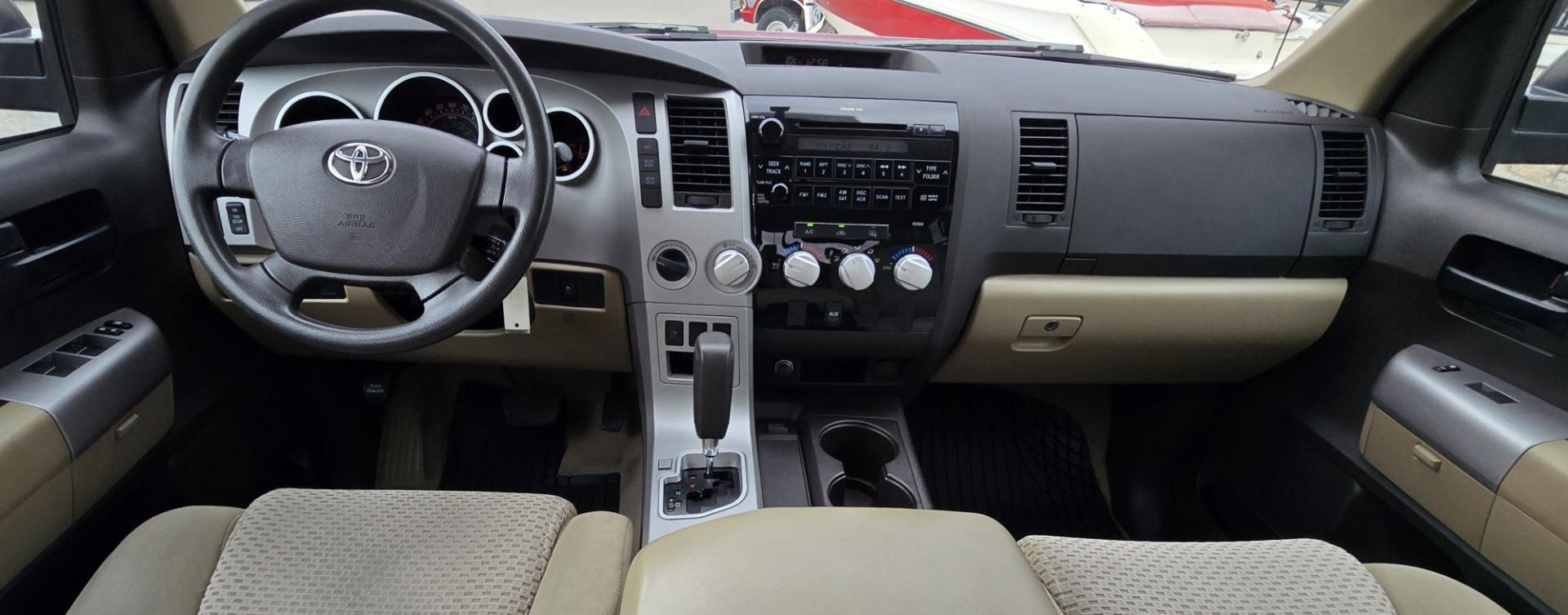 2008 Maroon /Tan Toyota Tundra SR5 Double Cab 5.7L 4WD (5TFBV54198X) with an 5.7L V8 DOHC 32V engine, 6A OD transmission, located at 450 N Russell, Missoula, MT, 59801, (406) 543-6600, 46.874496, -114.017433 - One Owner 2008 Tundra with a Strong 5.7L V8 Engine. Automatic Transmission. 6.5 Foot Bed. Freshly Serviced Air Conditioning. Power Windows and Locks. Cloth Seats. AM FM CD Player. Running Board. Tool Box. We Finance through local Credit Unions. We do NOT offer In House (Buy Here Pay Here) Financ- Photo#13