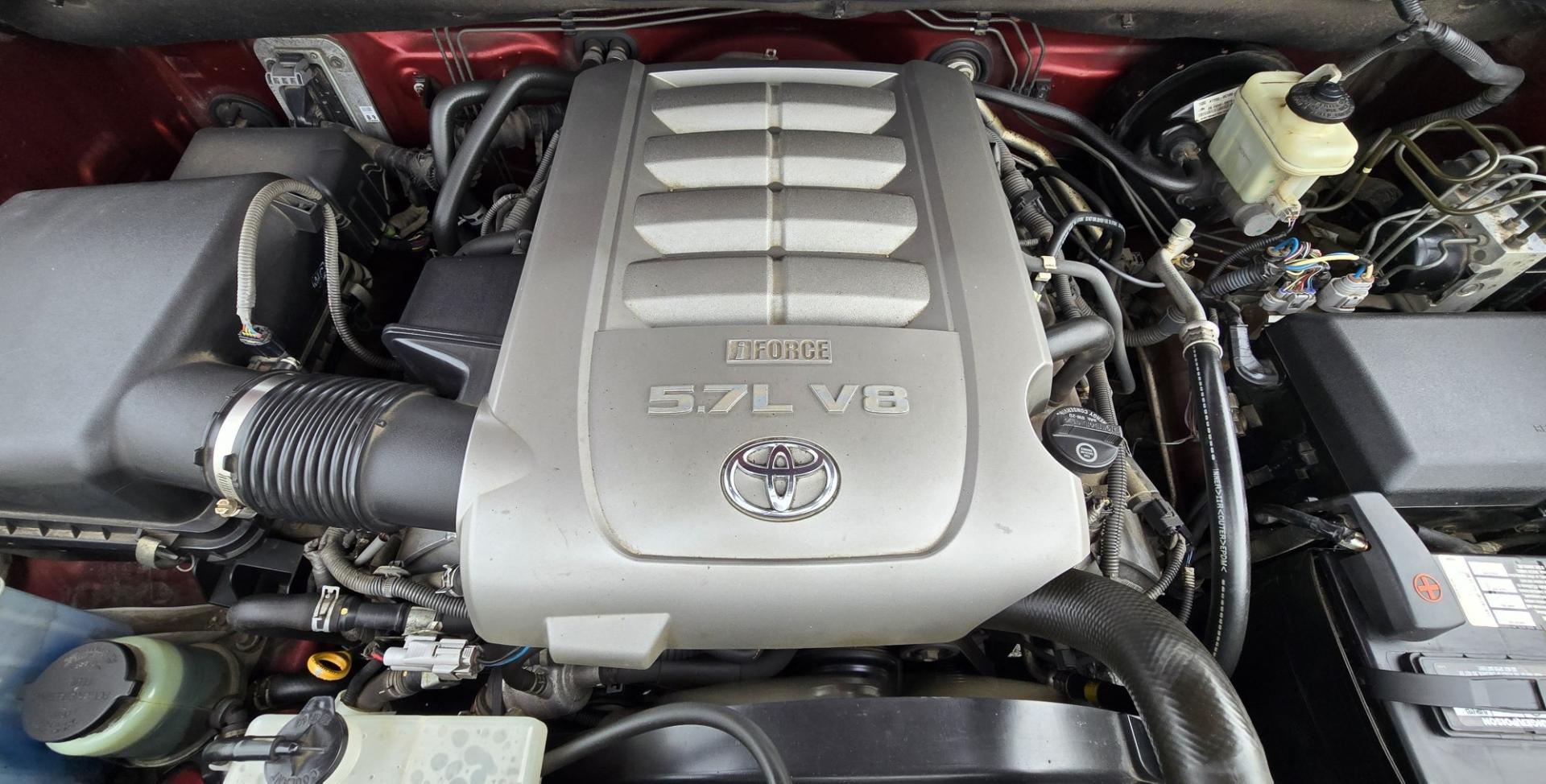 2008 Maroon /Tan Toyota Tundra SR5 Double Cab 5.7L 4WD (5TFBV54198X) with an 5.7L V8 DOHC 32V engine, 6A OD transmission, located at 450 N Russell, Missoula, MT, 59801, (406) 543-6600, 46.874496, -114.017433 - One Owner 2008 Tundra with a Strong 5.7L V8 Engine. Automatic Transmission. 6.5 Foot Bed. Freshly Serviced Air Conditioning. Power Windows and Locks. Cloth Seats. AM FM CD Player. Running Board. Tool Box. We Finance through local Credit Unions. We do NOT offer In House (Buy Here Pay Here) Financ- Photo#16