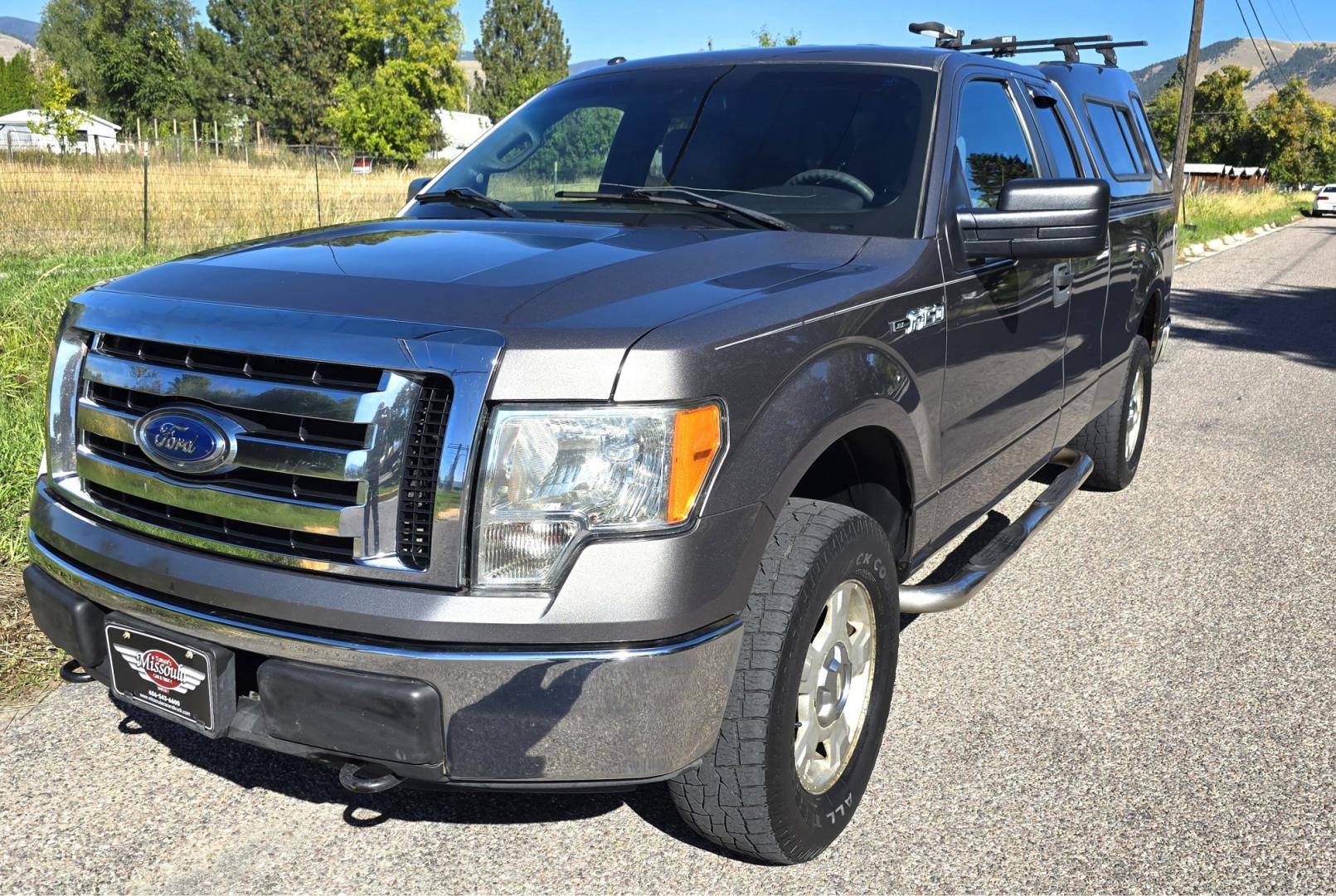 2012 Grey /Gray Ford F-150 XLT SuperCab 6.5-ft. Bed 4WD (1FTEX1EM3CF) with an 3.7L V6 DOHC 24V engine, 6-Speed Automatic transmission, located at 450 N Russell, Missoula, MT, 59801, (406) 543-6600, 46.874496, -114.017433 - 4WD Ford F-150 Pickup with Nice Matching Topper. 3.7L V6 Engine. 6 Speed Automatic Transmission. New Tires! Air Conditioning. AM FM CD Player with Bluetooth Phone Connectivity. Cruise Control. Seats 6. Rear Sliding Window. We Finance through local Credit Unions. We do NOT offer In House (Buy Her- Photo#6