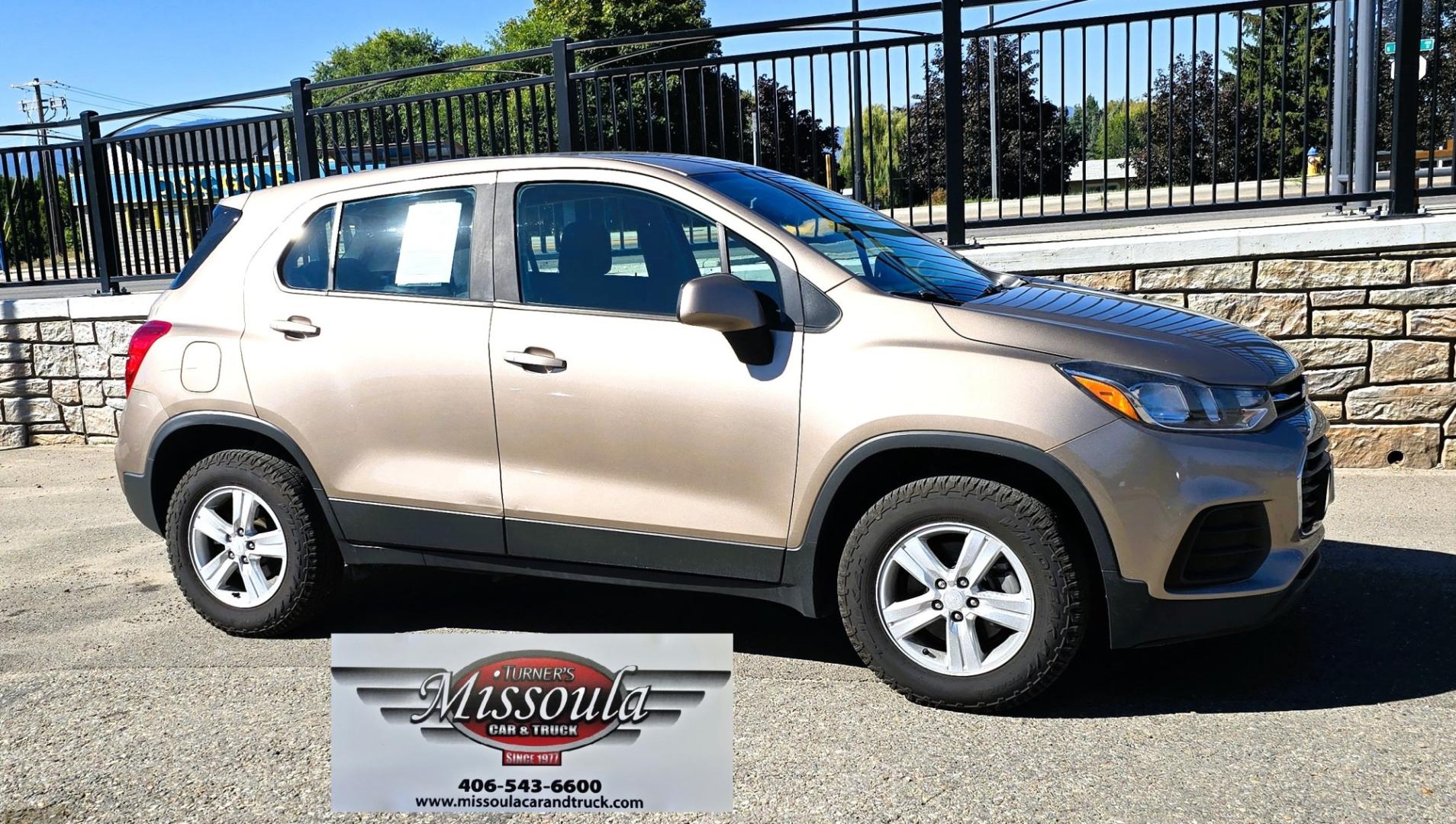 2018 Brown /Black Chevrolet Trax LS AWD (3GNCJNSBXJL) with an 1.4L L4 DOHC 16V engine, 6A transmission, located at 450 N Russell, Missoula, MT, 59801, (406) 543-6600, 46.874496, -114.017433 - Clean AWD Low Mile SUV that with get you around in the Winter and save money on Fuel. Economical 1.4L I4 Eco Tec Engine. 6 Speed Automatic Transmission. Air Conditioning. Cruise Control. Power Windows and Locks. Touch Screen Stereo with Bluetooth Audio and Phone Connectivity. Backup Camera. Tires ar- Photo#2
