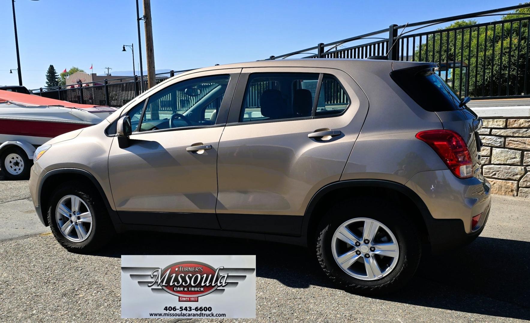 2018 Brown /Black Chevrolet Trax LS AWD (3GNCJNSBXJL) with an 1.4L L4 DOHC 16V engine, 6A transmission, located at 450 N Russell, Missoula, MT, 59801, (406) 543-6600, 46.874496, -114.017433 - Clean AWD Low Mile SUV that with get you around in the Winter and save money on Fuel. Economical 1.4L I4 Eco Tec Engine. 6 Speed Automatic Transmission. Air Conditioning. Cruise Control. Power Windows and Locks. Touch Screen Stereo with Bluetooth Audio and Phone Connectivity. Backup Camera. Tires ar- Photo#0