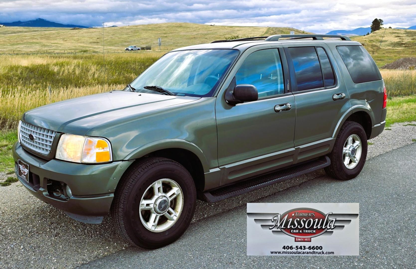 2002 Green /Gray Ford Explorer Eddie Bauer 4WD (1FMDU74E72Z) with an 4.0L V6 SOHC 16V engine, 5A OD transmission, located at 450 N Russell, Missoula, MT, 59801, (406) 543-6600, 46.874496, -114.017433 - Great Running inexpensive 4WD SUV with 3rd Row Seats. Does have a salvage title. 4.0L V6 Engine runs great. 4WD works good. Air Conditioning blows cold. Power Windows and Locks all work. Heated Power Front Seats. Front and Rear Air. Good Tires. Running Boards. The drivers seat has a tear but the res- Photo#3
