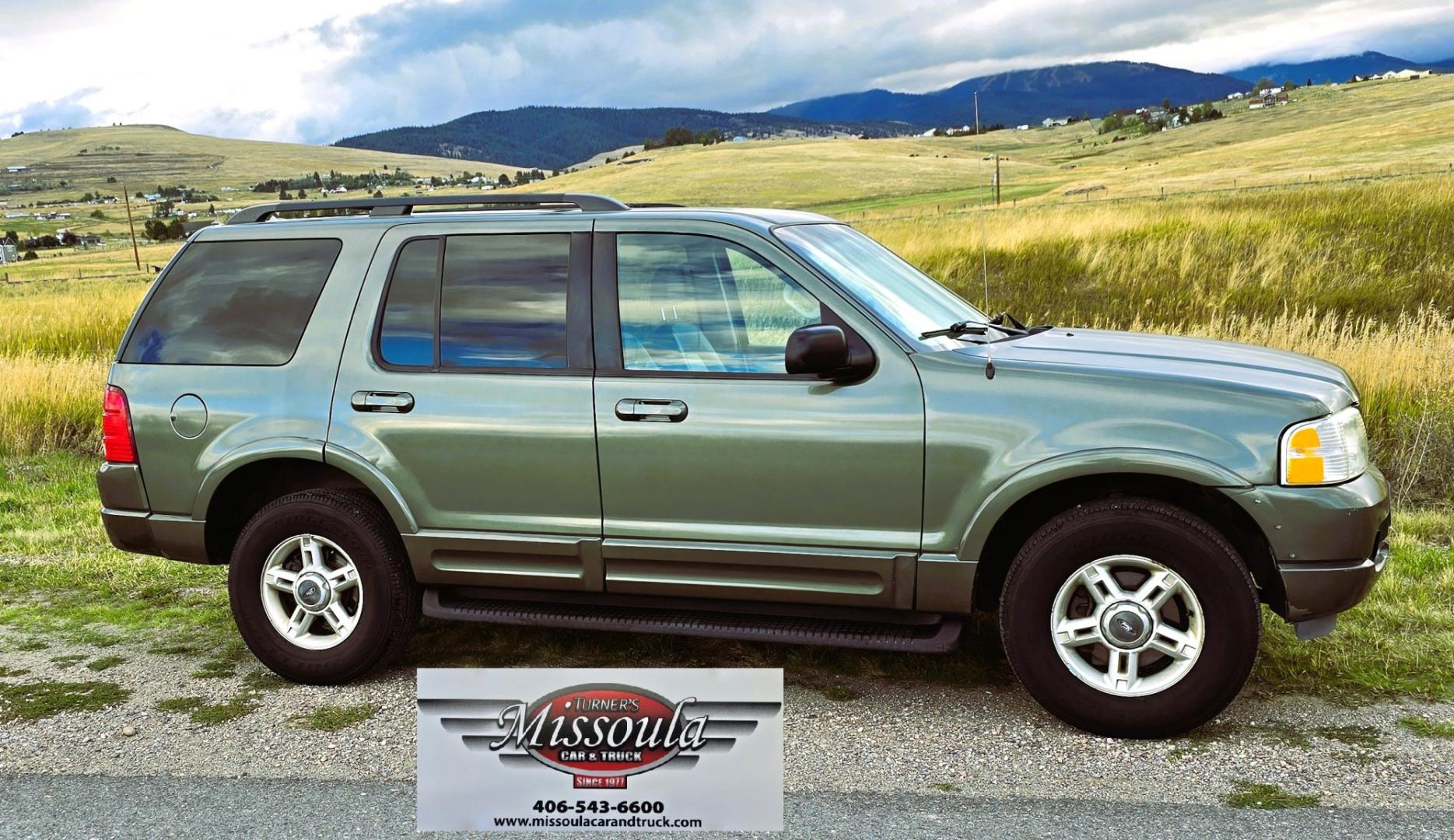 2002 Green /Gray Ford Explorer Eddie Bauer 4WD (1FMDU74E72Z) with an 4.0L V6 SOHC 16V engine, 5A OD transmission, located at 450 N Russell, Missoula, MT, 59801, (406) 543-6600, 46.874496, -114.017433 - Great Running inexpensive 4WD SUV with 3rd Row Seats. Does have a salvage title. 4.0L V6 Engine runs great. 4WD works good. Air Conditioning blows cold. Power Windows and Locks all work. Heated Power Front Seats. Front and Rear Air. Good Tires. Running Boards. The drivers seat has a tear but the res- Photo#6