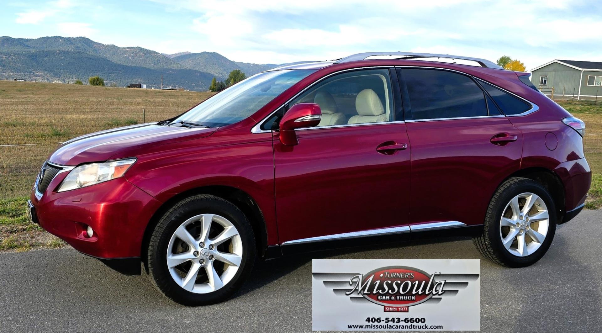 2010 Red /Gray Lexus RX 350 AWD (JTJBK1BA2A2) with an 3.5L V6 DOHC 24V engine, 5A transmission, located at 450 N Russell, Missoula, MT, 59801, (406) 543-6600, 46.874496, -114.017433- Photo#2