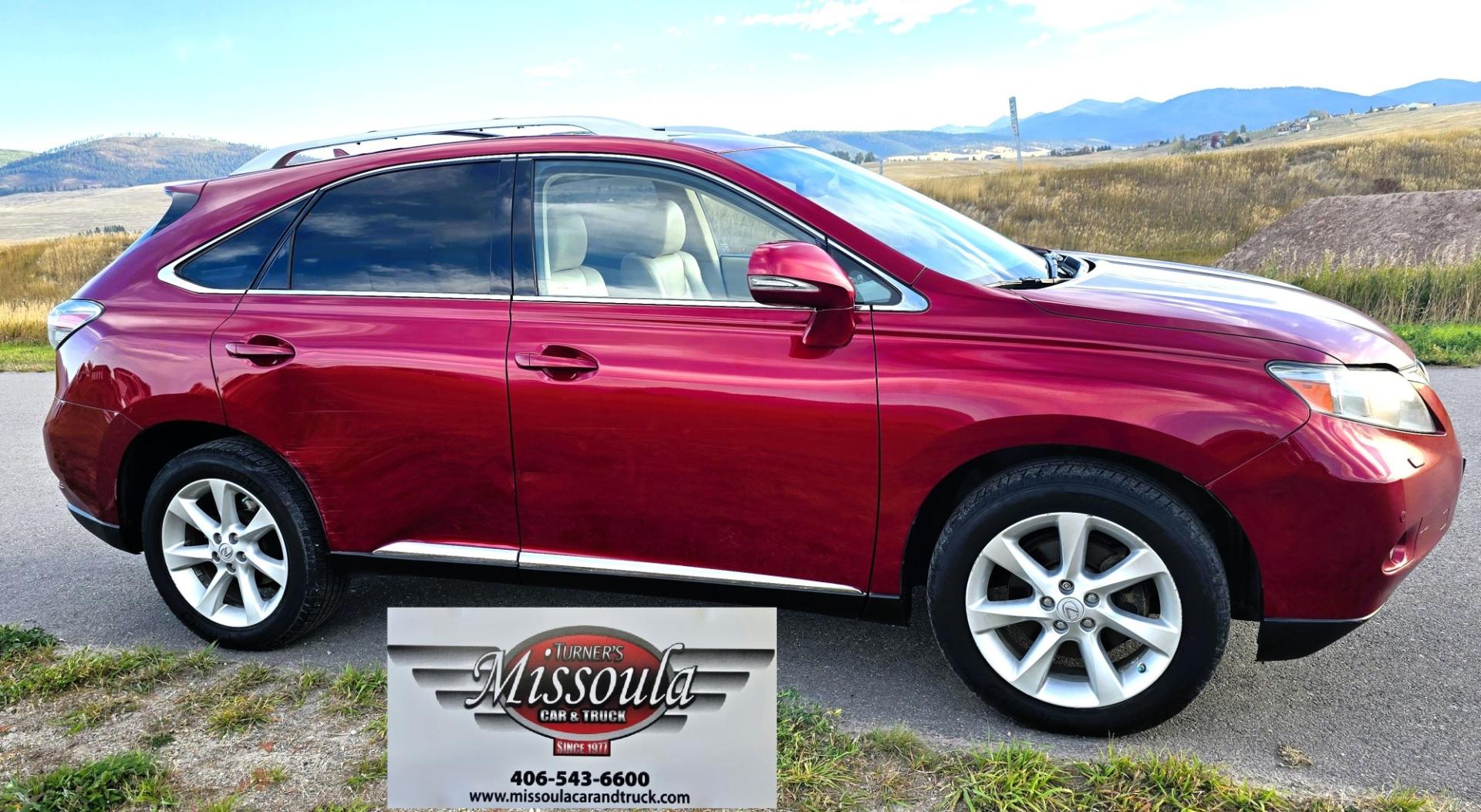 2010 Red /Gray Lexus RX 350 AWD (JTJBK1BA2A2) with an 3.5L V6 DOHC 24V engine, 5A transmission, located at 450 N Russell, Missoula, MT, 59801, (406) 543-6600, 46.874496, -114.017433- Photo#6