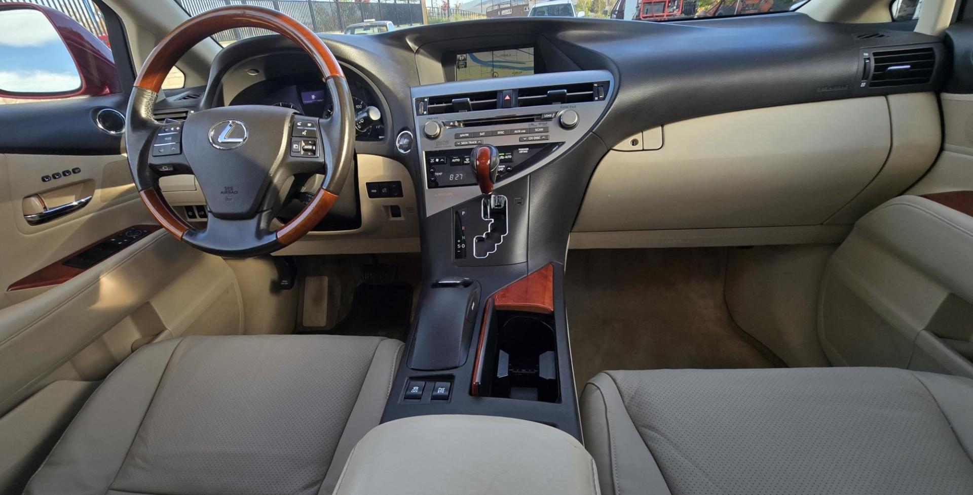 2010 Red /Gray Lexus RX 350 AWD (JTJBK1BA2A2) with an 3.5L V6 DOHC 24V engine, 5A transmission, located at 450 N Russell, Missoula, MT, 59801, (406) 543-6600, 46.874496, -114.017433- Photo#19