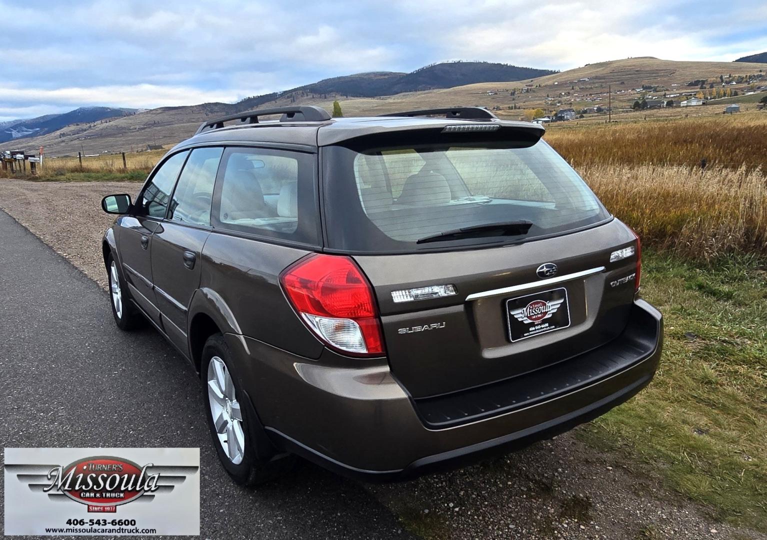 2009 Green /Tan Subaru Outback 2.5i (4S4BP61C497) with an 2.5L H4 SOHC 16V engine, 4 Speed Automatic transmission, located at 450 N Russell, Missoula, MT, 59801, (406) 543-6600, 46.874496, -114.017433 - The most popular car in Missoula. AWD and Dependable. 2.5L H4 Engine. Automatic Transmission. Heated Seats for those long Montana Winters. Power Drivers Seat. Ice Cold Air Conditioning. AM FM CD Player. Cruise Control. Back Seats for down for lots of room for your snowboard. We Finance through l- Photo#3