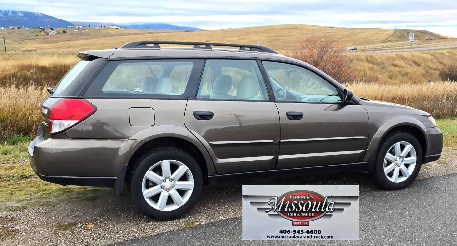 2009 Green /Tan Subaru Outback 2.5i (4S4BP61C497) with an 2.5L H4 SOHC 16V engine, 4 Speed Automatic transmission, located at 450 N Russell, Missoula, MT, 59801, (406) 543-6600, 46.874496, -114.017433 - The most popular car in Missoula. AWD and Dependable. 2.5L H4 Engine. Automatic Transmission. Heated Seats for those long Montana Winters. Power Drivers Seat. Ice Cold Air Conditioning. AM FM CD Player. Cruise Control. Back Seats for down for lots of room for your snowboard. We Finance through l- Photo#6