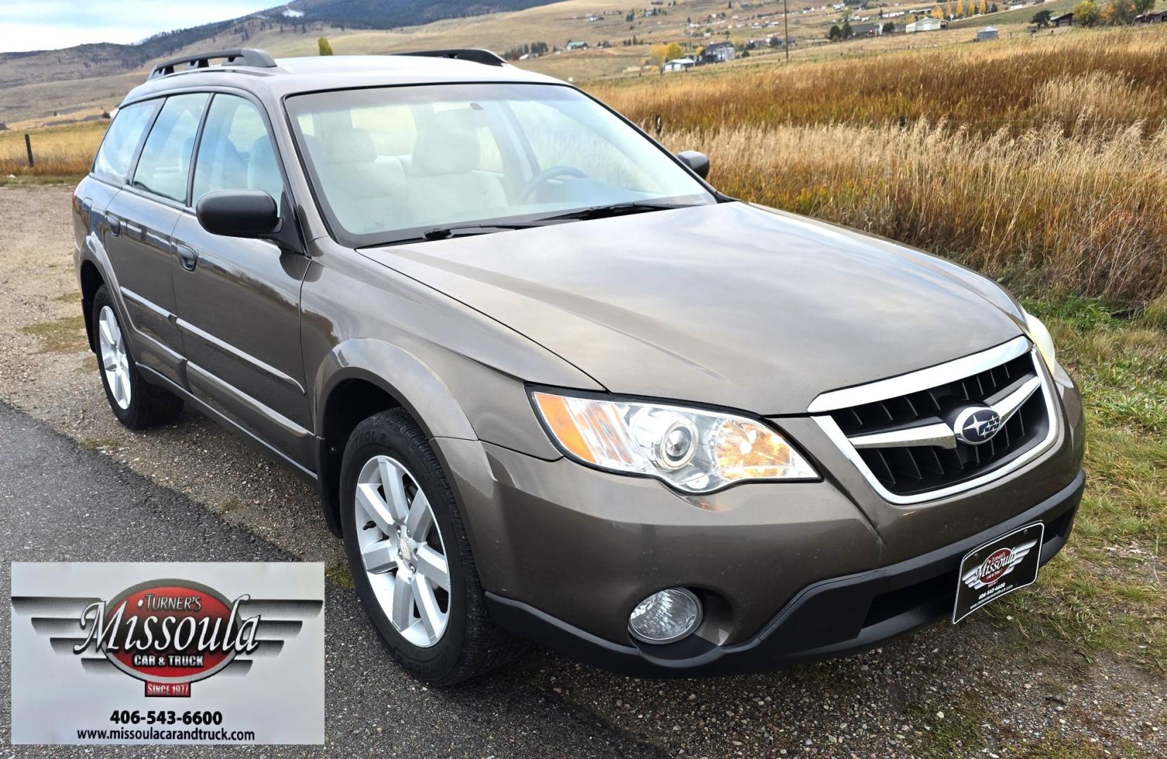 2009 Green /Tan Subaru Outback 2.5i (4S4BP61C497) with an 2.5L H4 SOHC 16V engine, 4 Speed Automatic transmission, located at 450 N Russell, Missoula, MT, 59801, (406) 543-6600, 46.874496, -114.017433 - The most popular car in Missoula. AWD and Dependable. 2.5L H4 Engine. Automatic Transmission. Heated Seats for those long Montana Winters. Power Drivers Seat. Ice Cold Air Conditioning. AM FM CD Player. Cruise Control. Back Seats for down for lots of room for your snowboard. We Finance through l- Photo#8