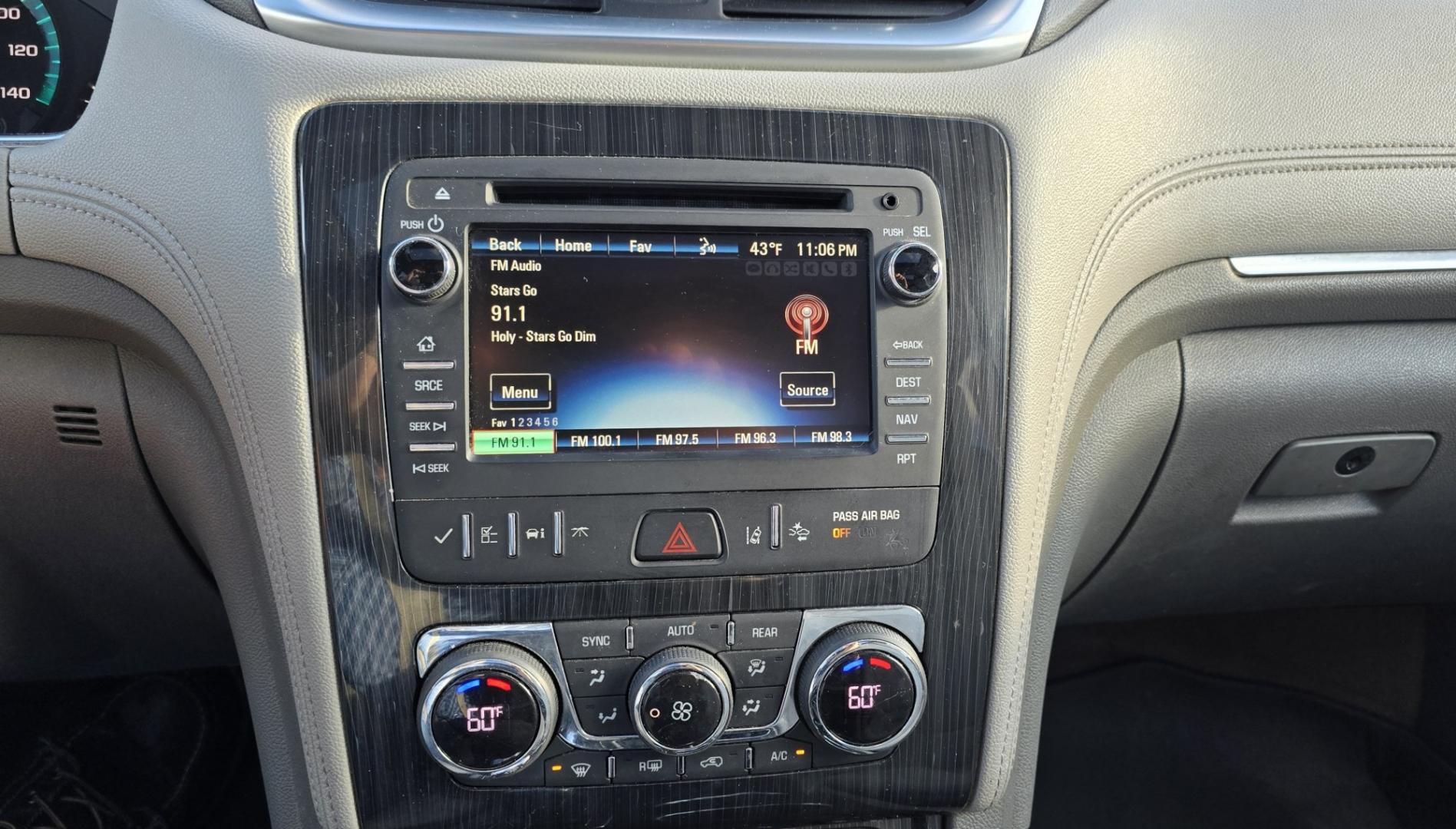 2015 White /Gray Chevrolet Traverse LTZ AWD (1GNKVJKD3FJ) with an 3.6L V6 DOHC 24V engine, 6 Speed Automatic transmission, located at 450 N Russell, Missoula, MT, 59801, (406) 543-6600, 46.874496, -114.017433 - There is a lot of car for the money here. 2015 AWD Chevy Traverse. 3.6L V6 Engine. 6 Speed Automatic Transmission. 3rd Row Seating. Navigation. Backup Camera. Heated and Cooled Front Seats. Two Sunroofs. Front and Rear Climate Control. AM FM CD Player with Touch Screen. Bluetooth Audio and Phone. Cl- Photo#10