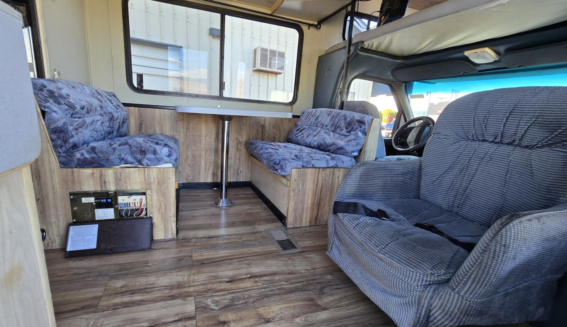 1993 White /Brown Ford Econoline E350 (1FDKE30GXPH) with an 7.5L V8 OHV 16V engine, Automatic transmission, located at 450 N Russell, Missoula, MT, 59801, (406) 543-6600, 46.874496, -114.017433 - Not Perfect but with these Miles, this Motor-home is a Steal! You read that right. Under 40K Miles. 7.5L V8 Engine. Like New Michelin Tires all around. RV was just winterized. Plumbing seems good. Electrical works on plug in. Fridge will run on electric or propane(hasn't been tested). Bed in front h- Photo#15